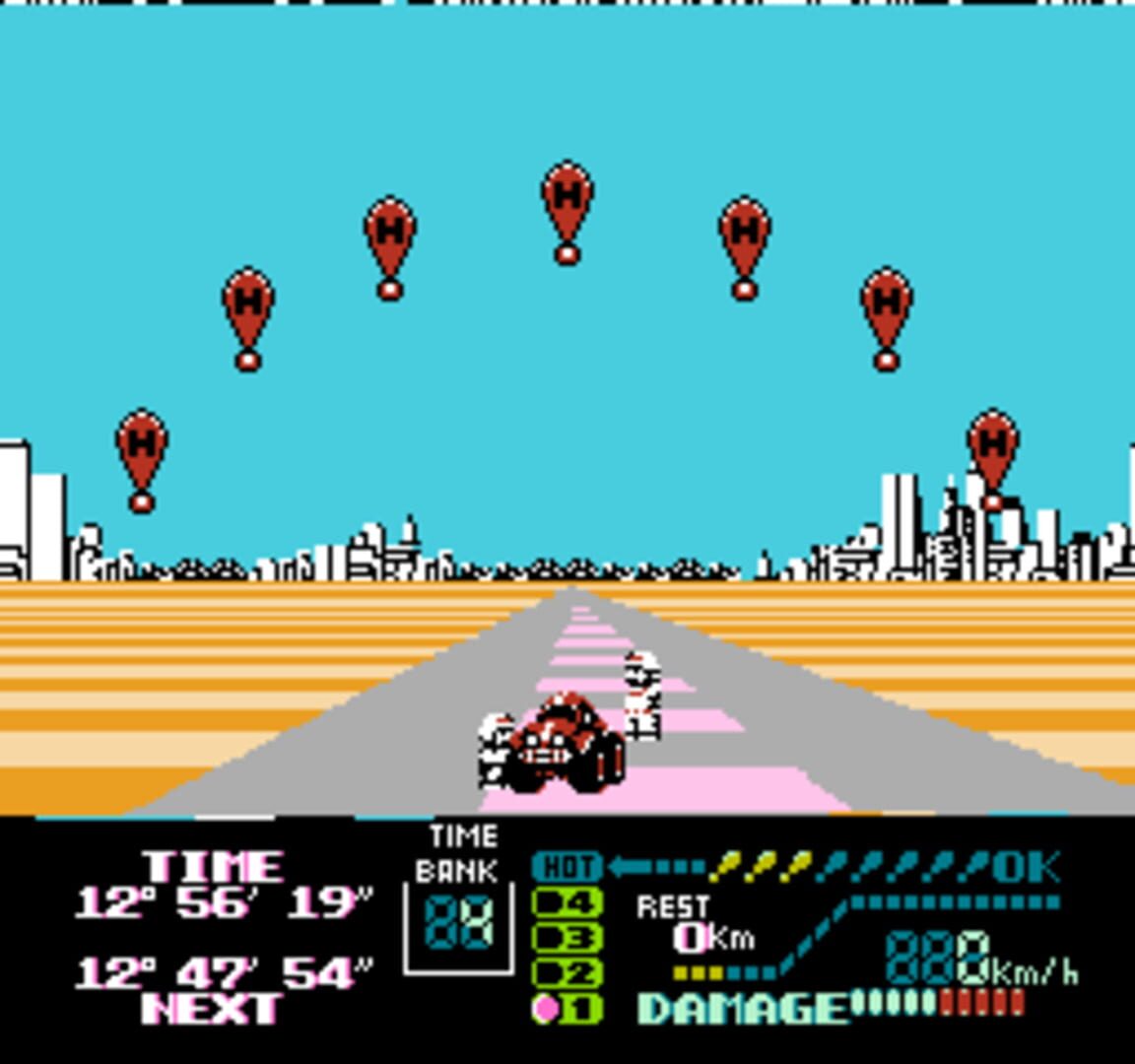 Captura de pantalla - Famicom Grand Prix II: 3D Hot Rally