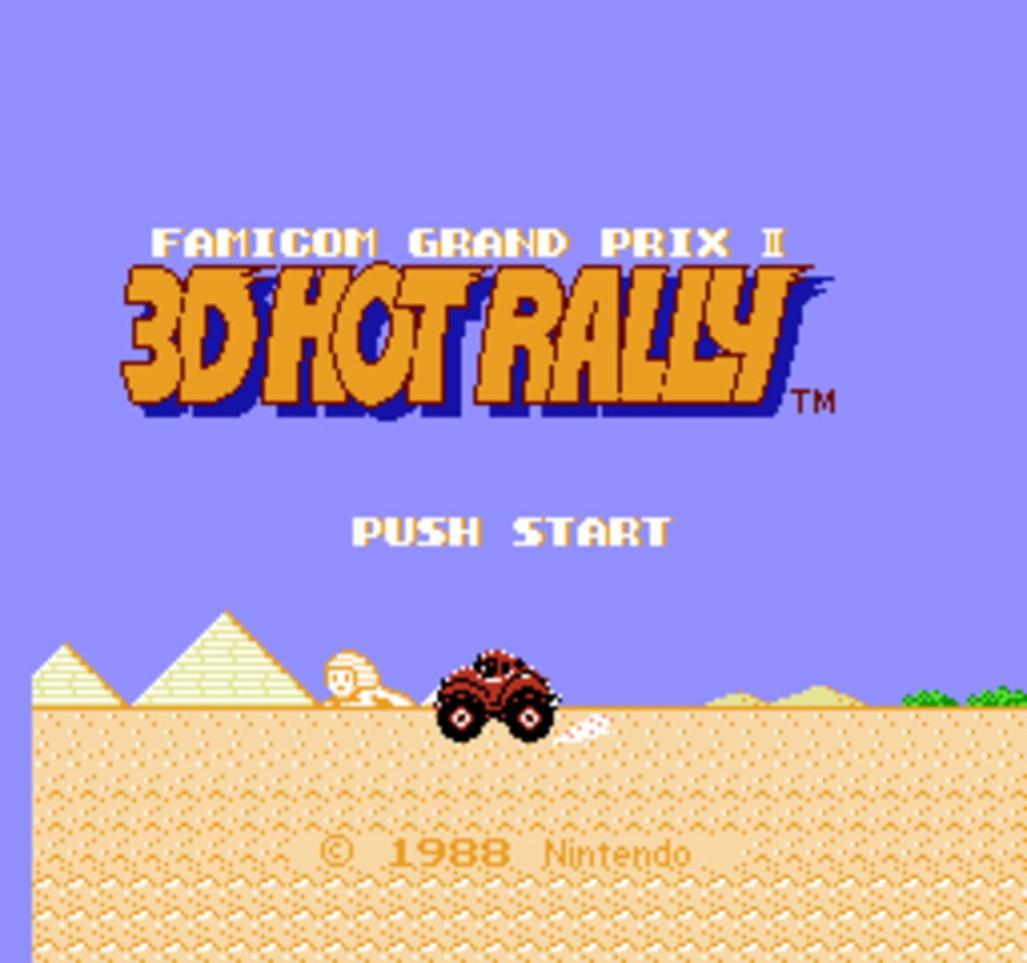 Captura de pantalla - Famicom Grand Prix II: 3D Hot Rally