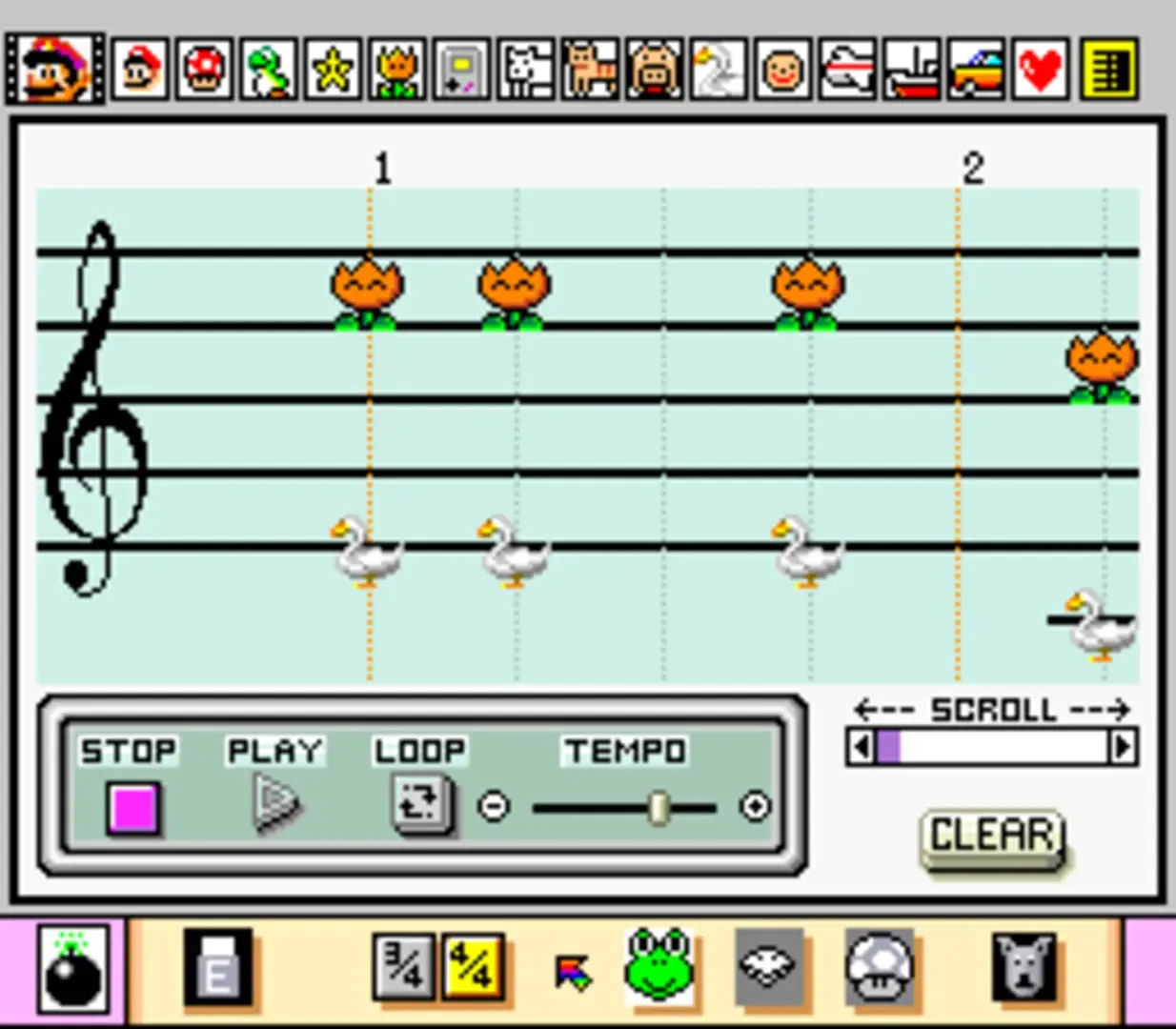 Captura de pantalla - Mario Paint