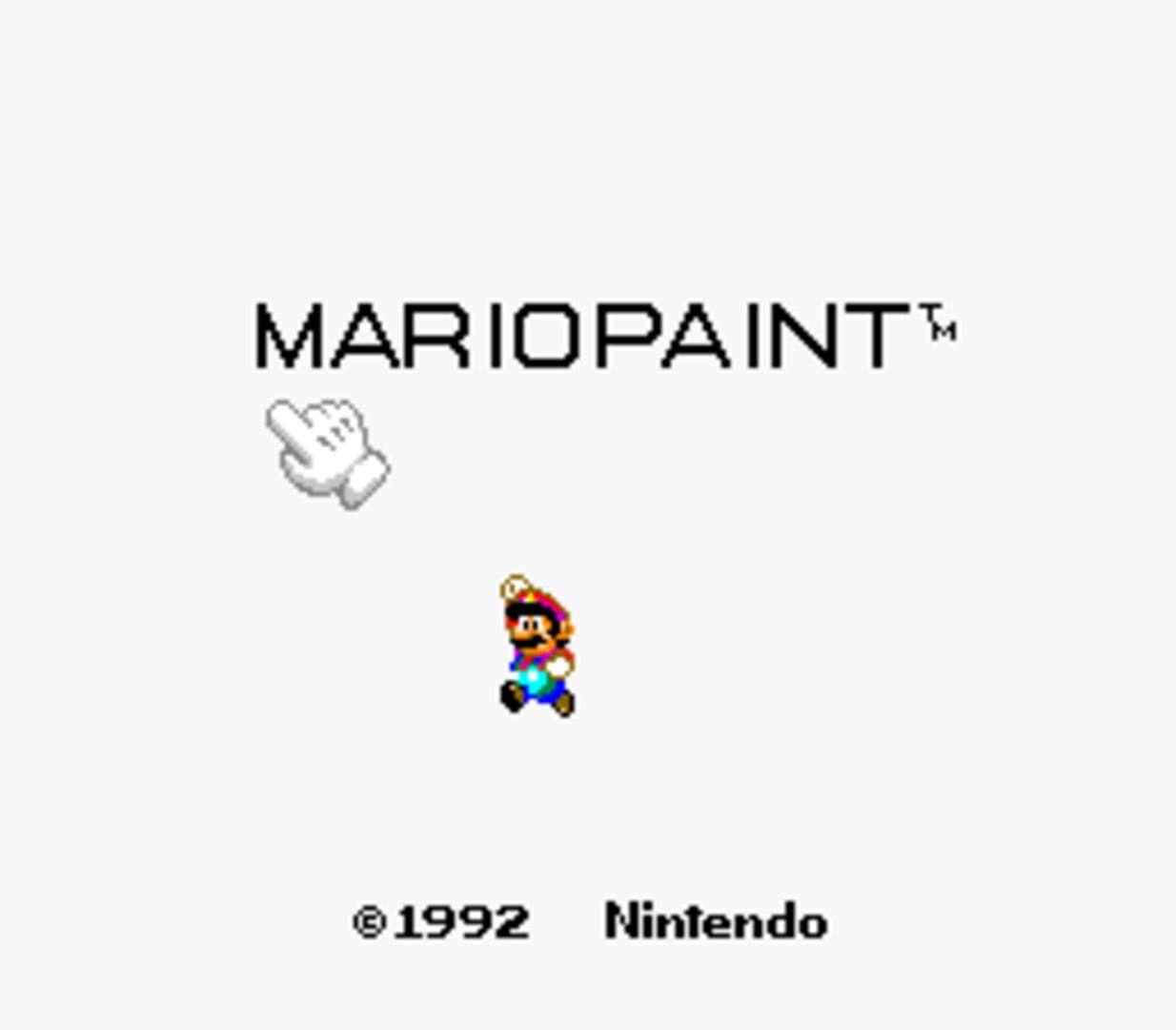 Captura de pantalla - Mario Paint