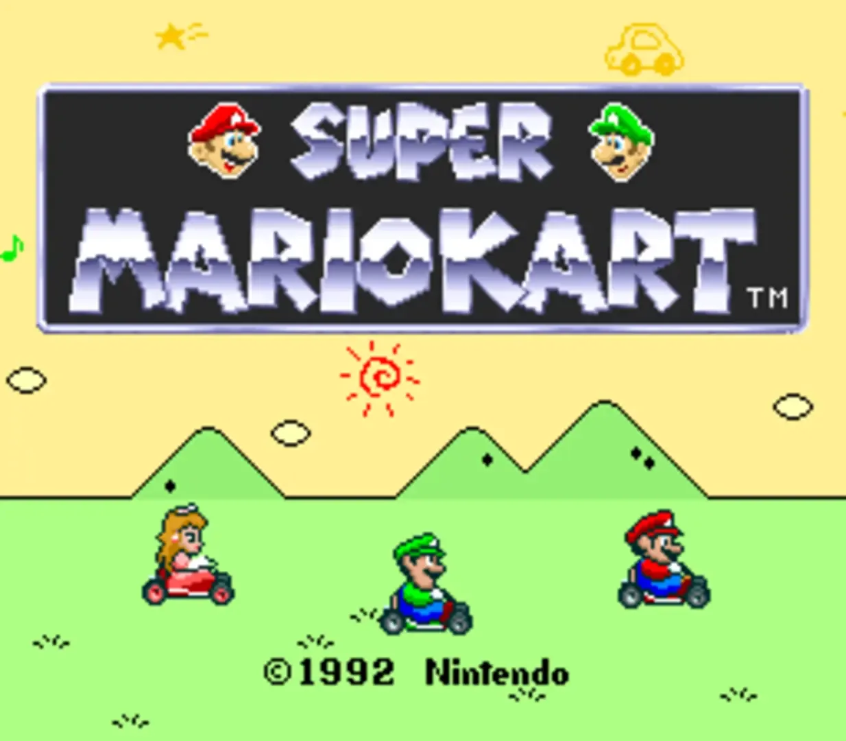 Captura de pantalla - Super Mario Kart