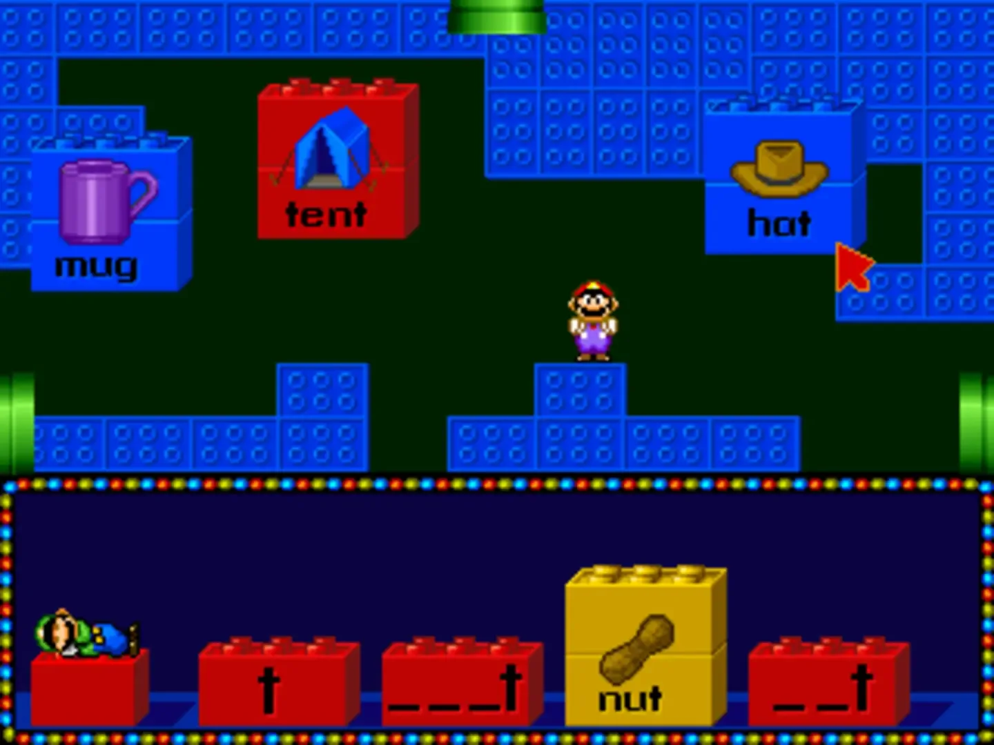 Captura de pantalla - Mario's Early Years! Fun with Letters
