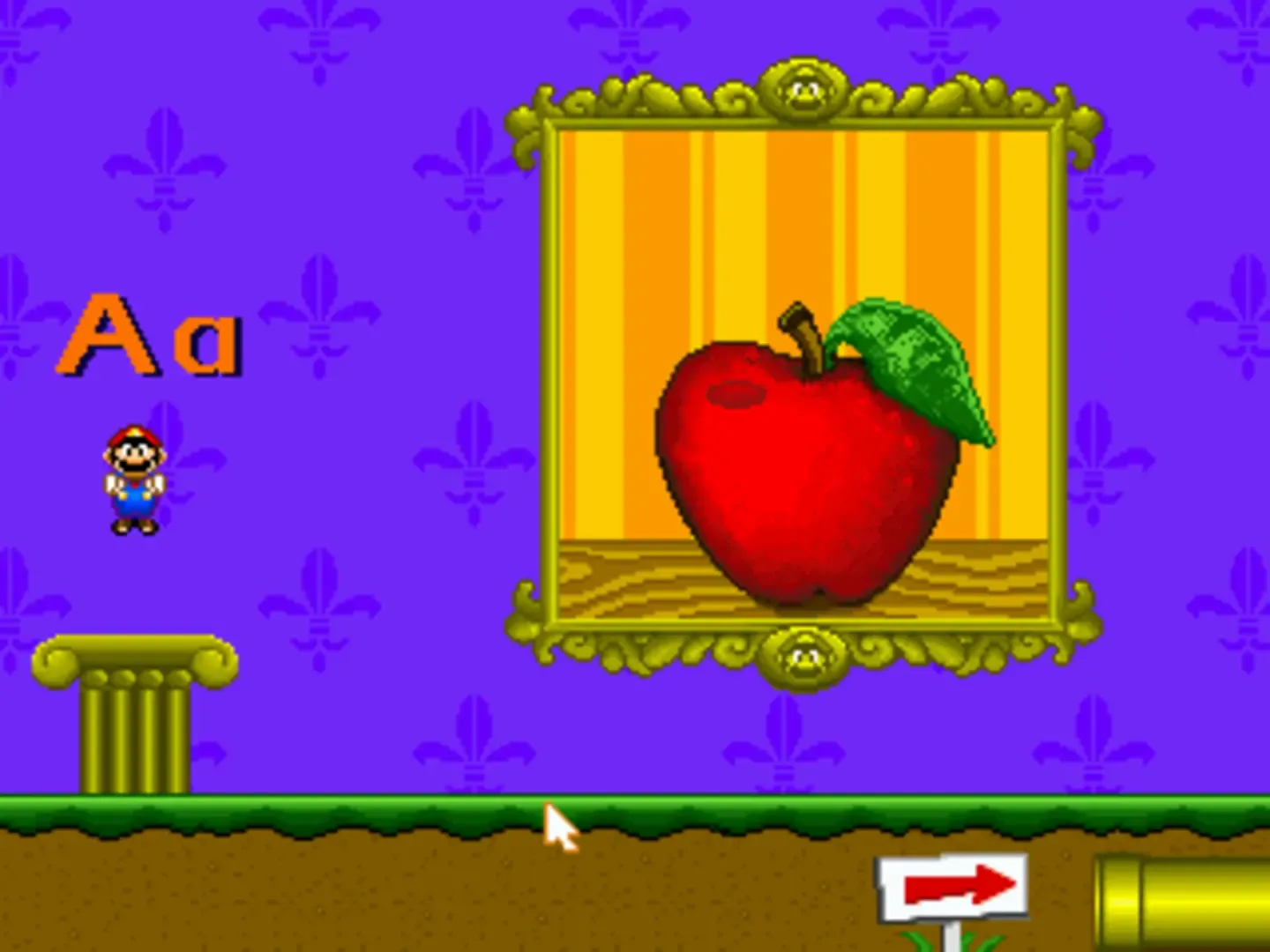 Captura de pantalla - Mario's Early Years! Fun with Letters