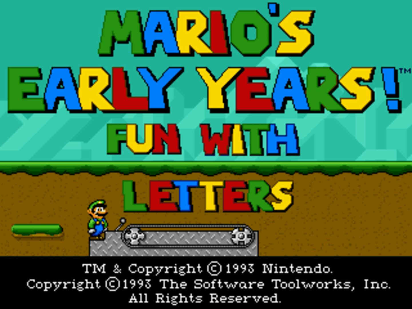 Mario's Early Years! Fun with Letters screenshot