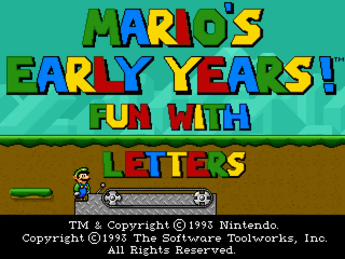 Captura de pantalla - Mario's Early Years! Fun with Letters