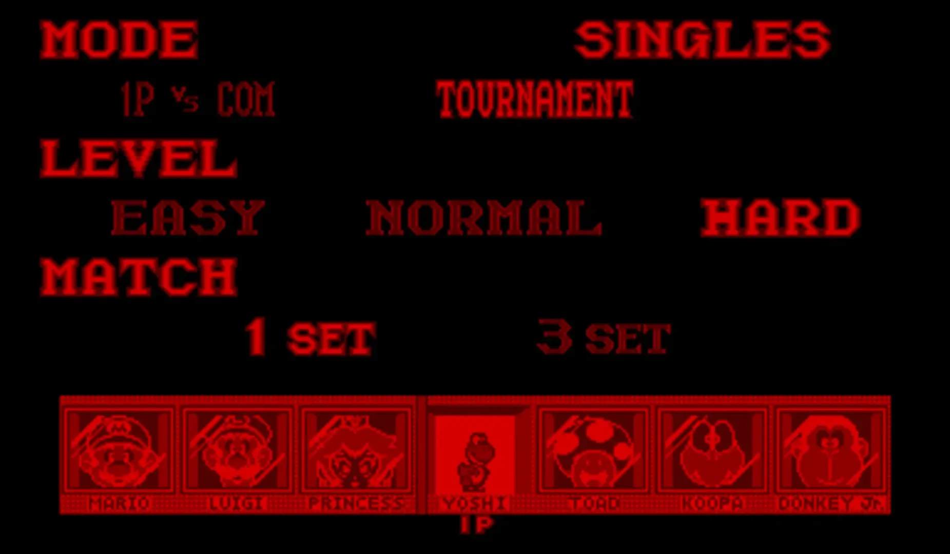 Captura de pantalla - Mario's Tennis