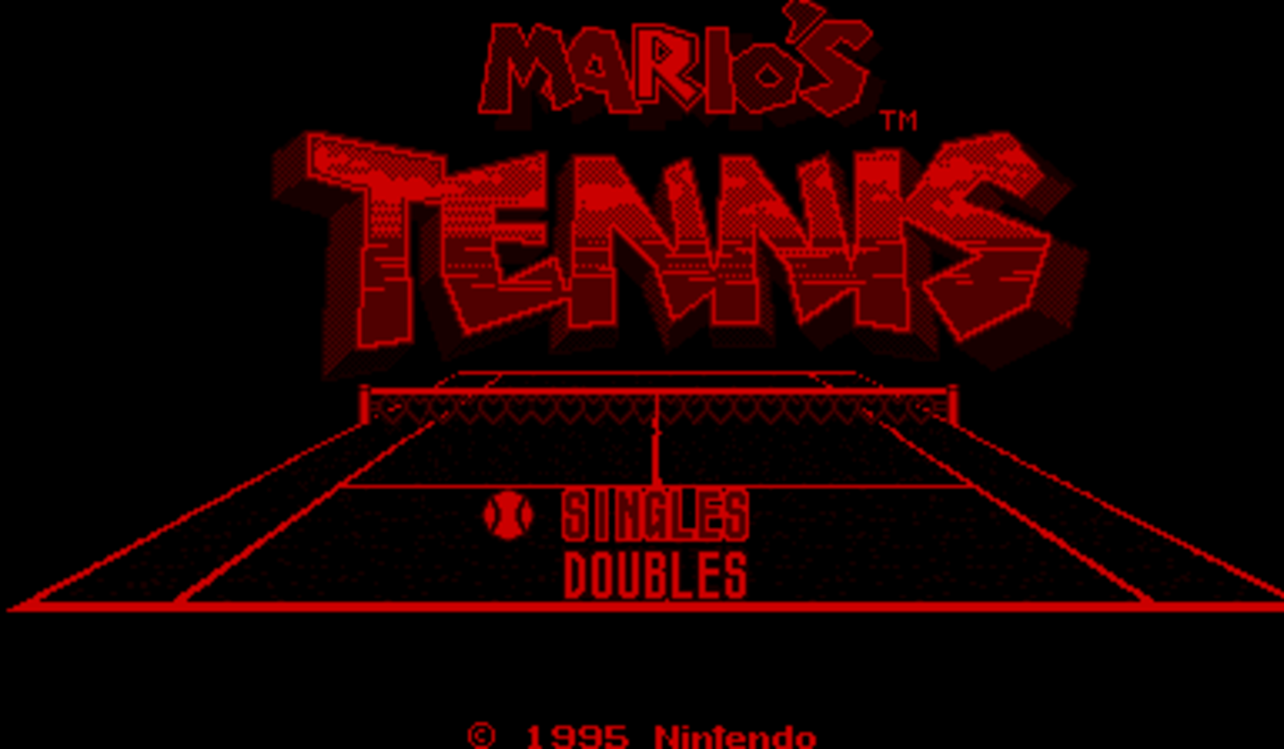 Mario's Tennis screenshot