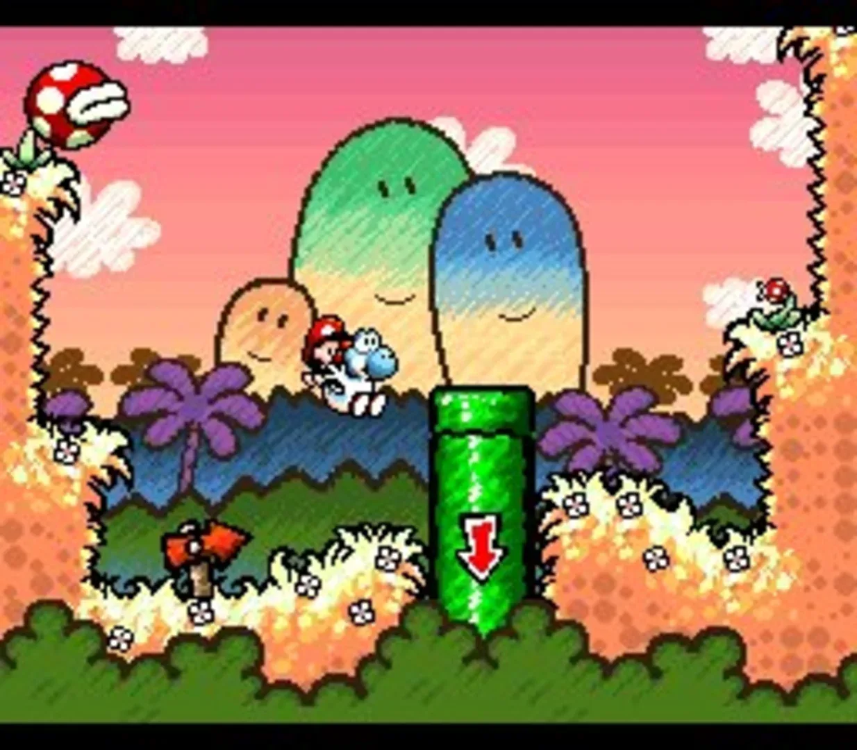 Captura de pantalla - Super Mario World 2: Yoshi's Island