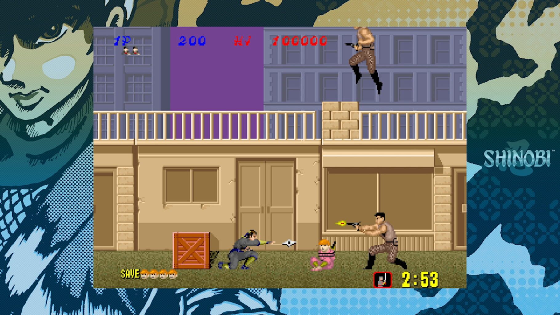 Sega Ages Shinobi screenshot