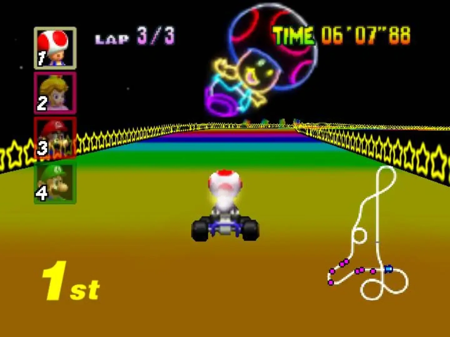Captura de pantalla - Mario Kart 64