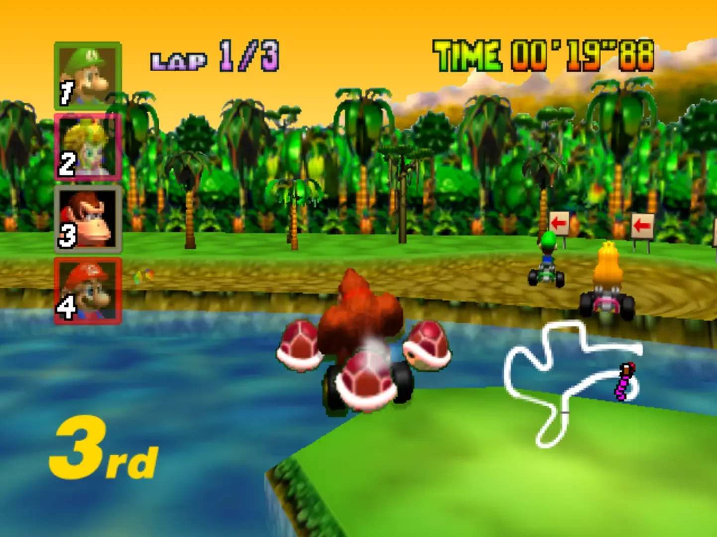 Captura de pantalla - Mario Kart 64