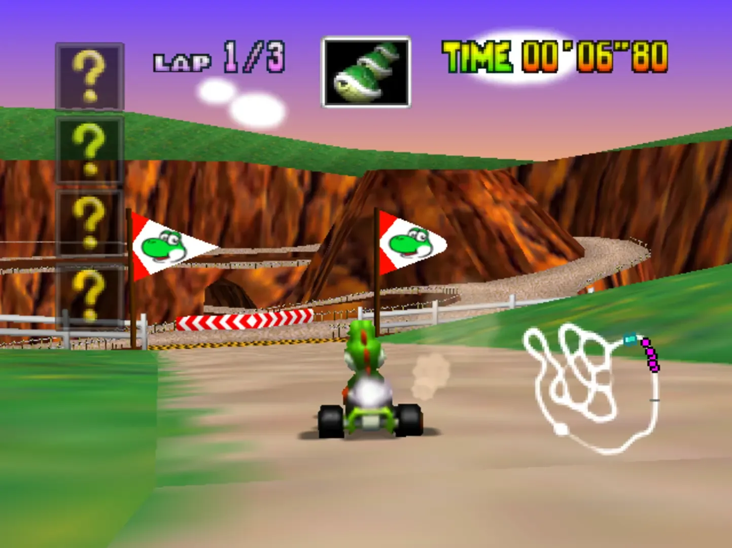 Captura de pantalla - Mario Kart 64