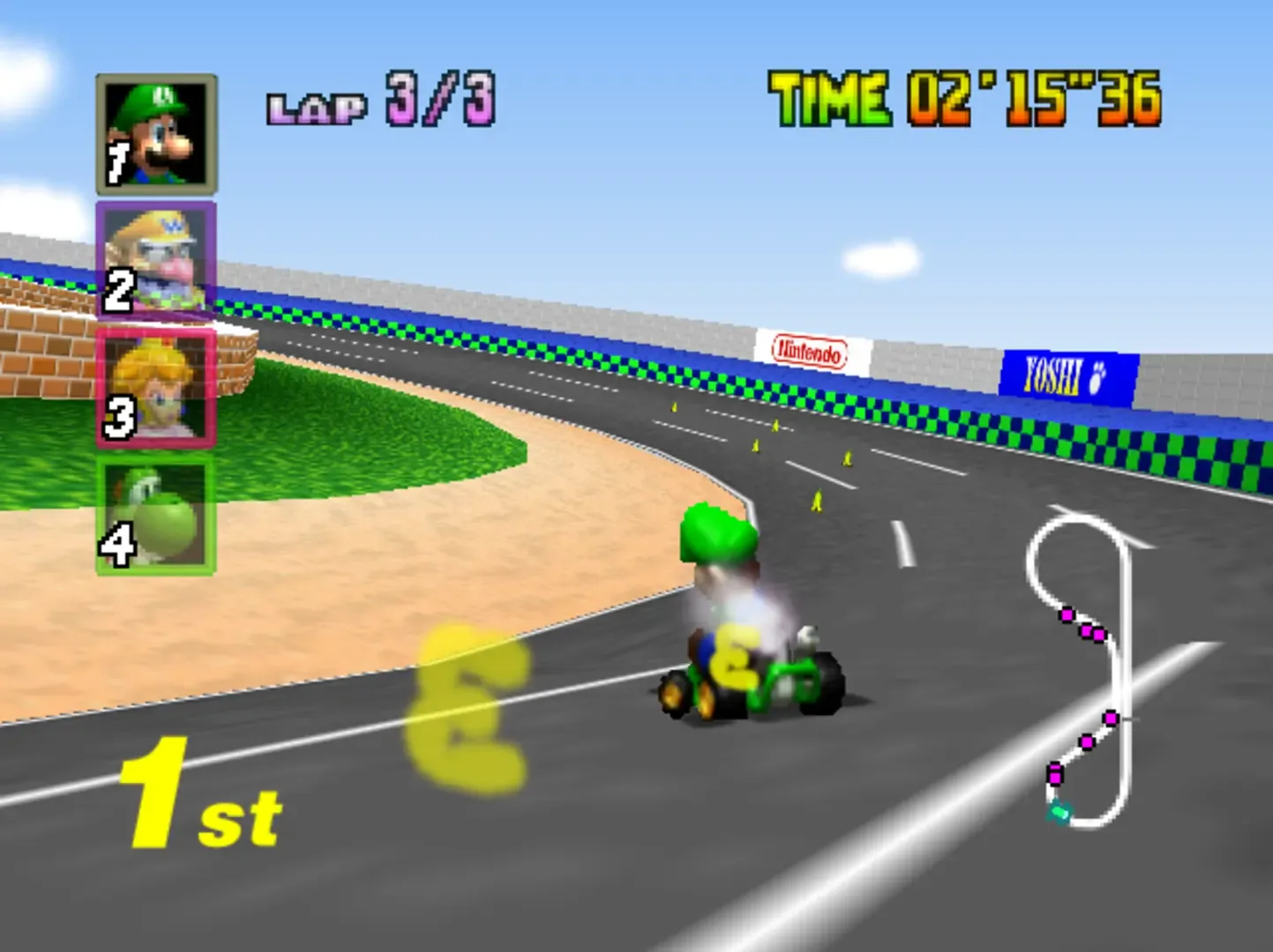 Captura de pantalla - Mario Kart 64