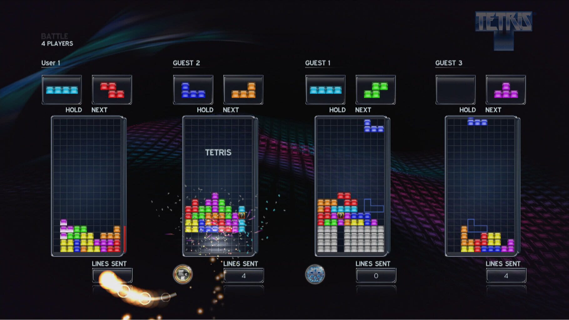 Captura de pantalla - Tetris