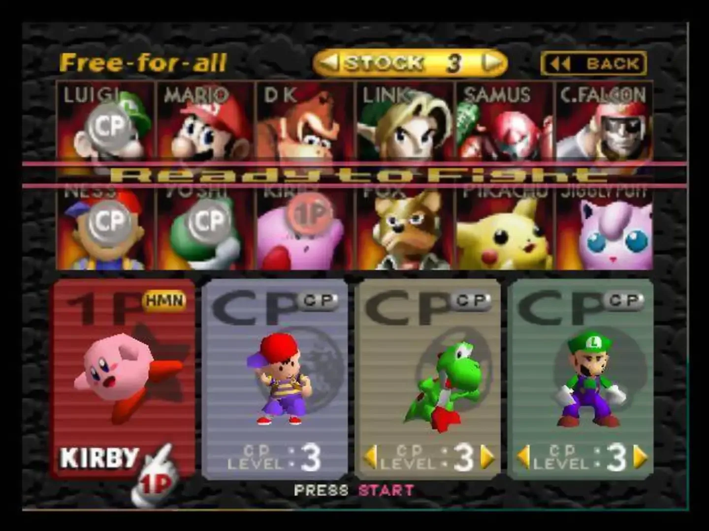 Captura de pantalla - Super Smash Bros.