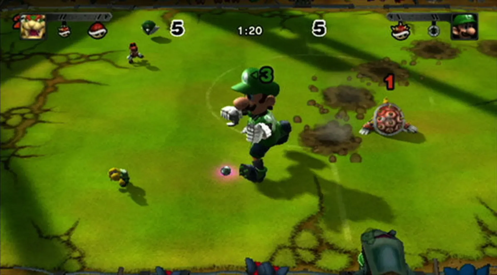 Captura de pantalla - Mario Strikers Charged