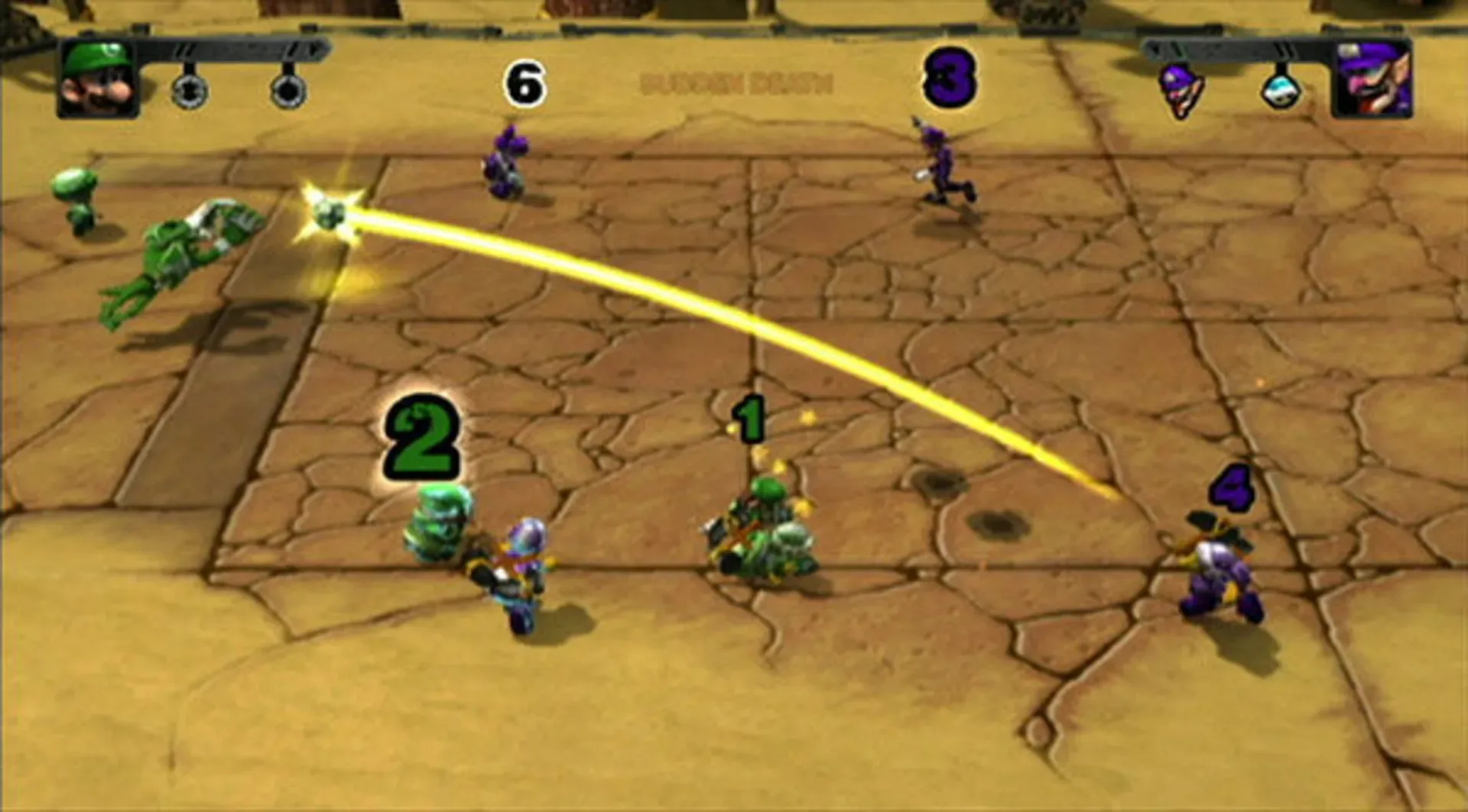 Captura de pantalla - Mario Strikers Charged