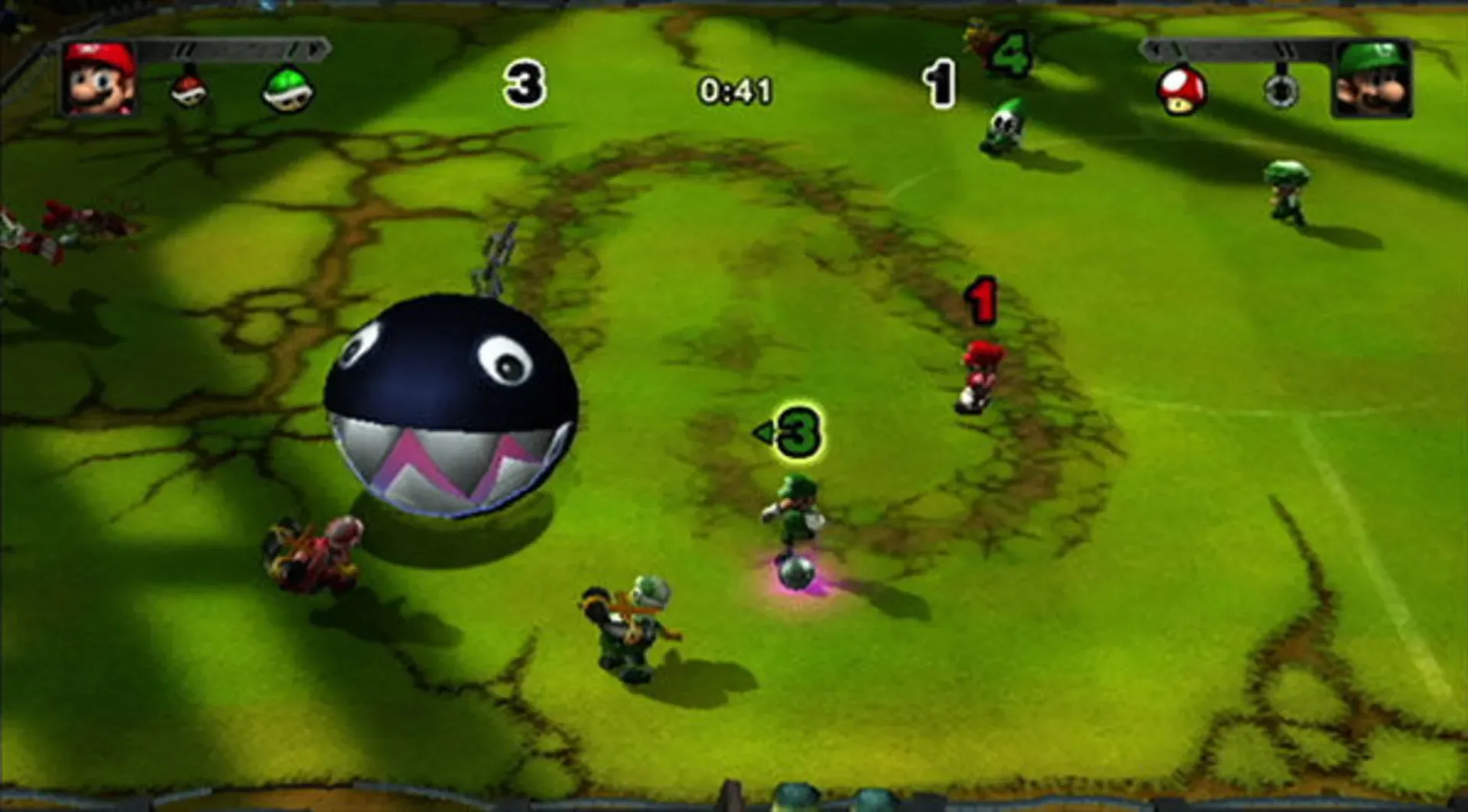 Captura de pantalla - Mario Strikers Charged