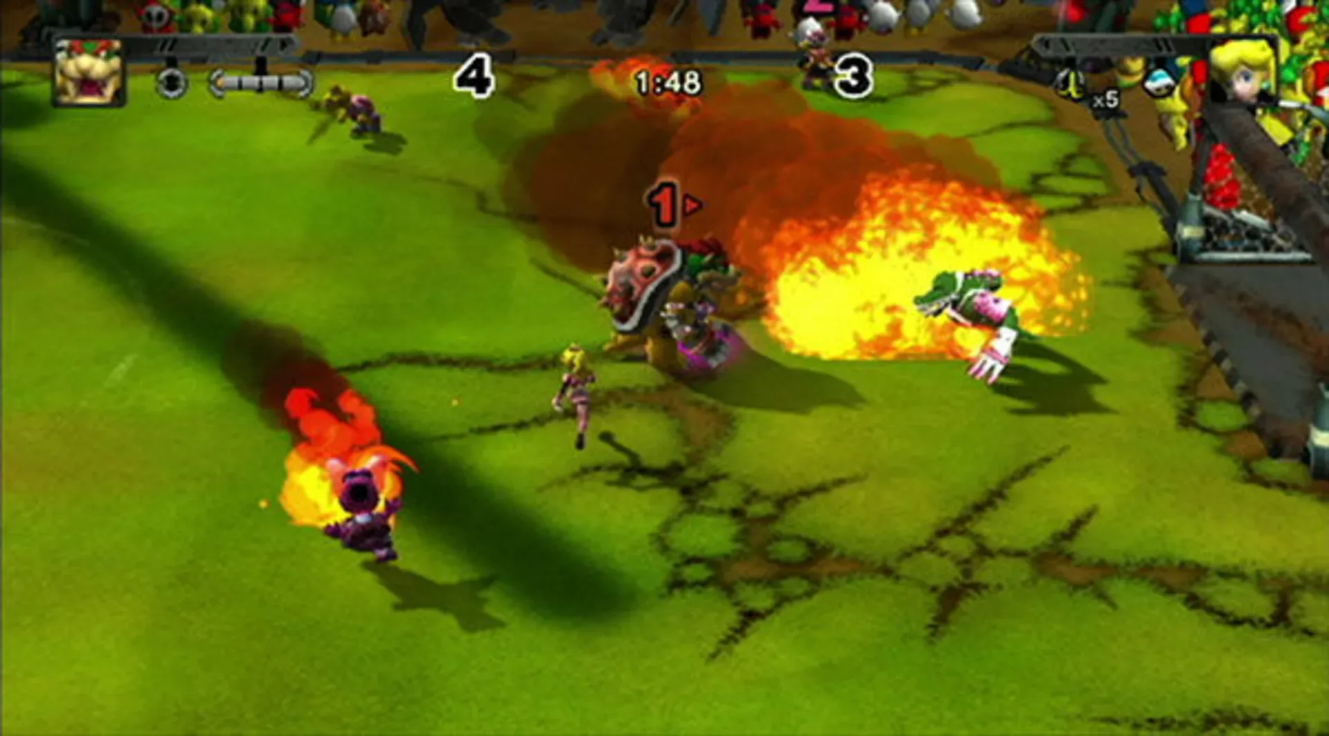 Captura de pantalla - Mario Strikers Charged