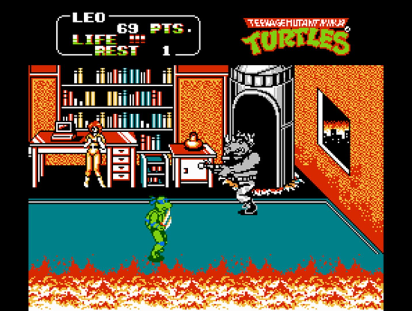 Captura de pantalla - Teenage Mutant Ninja Turtles II: The Arcade Game