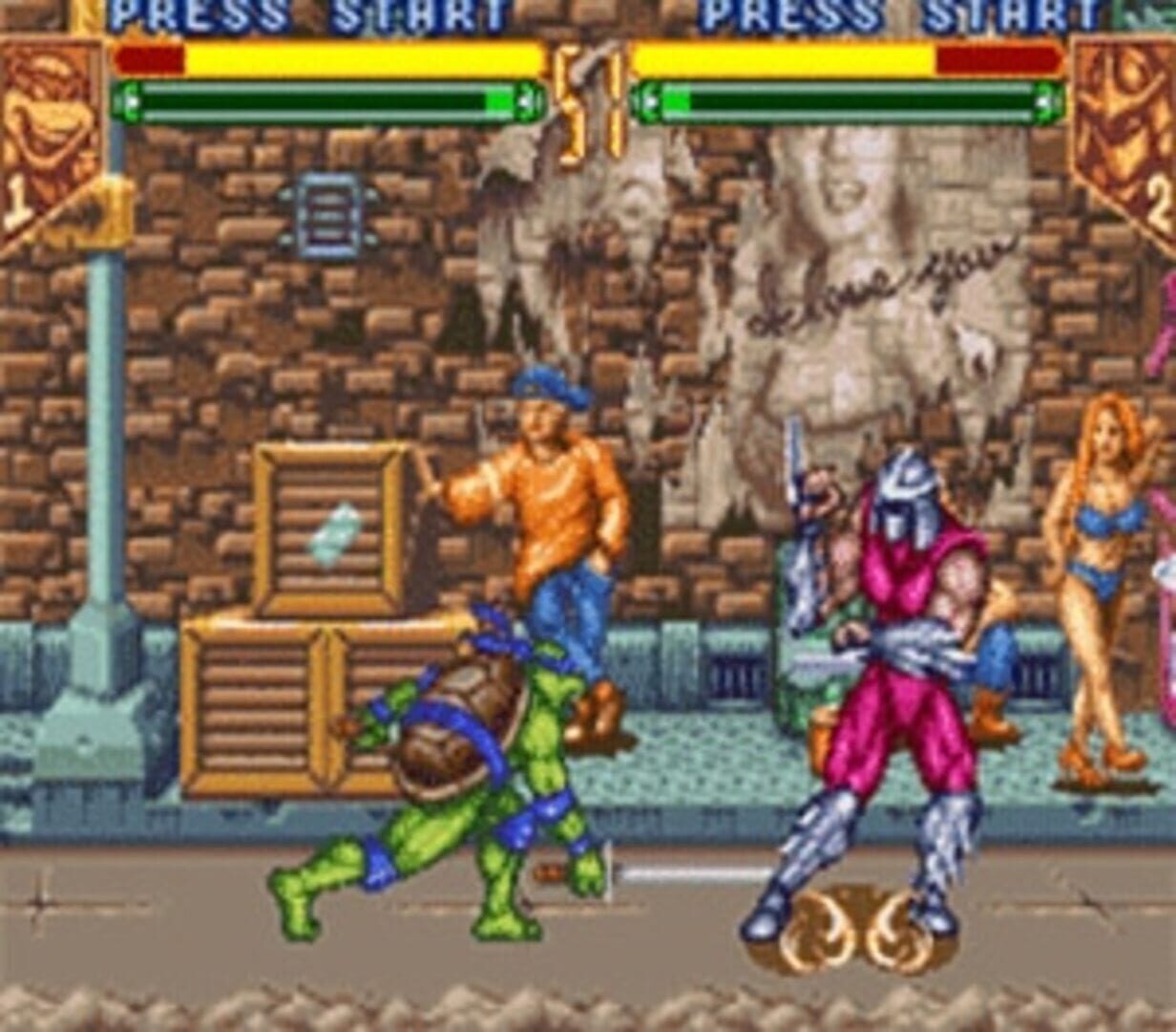 Captura de pantalla - Teenage Mutant Ninja Turtles: Tournament Fighters