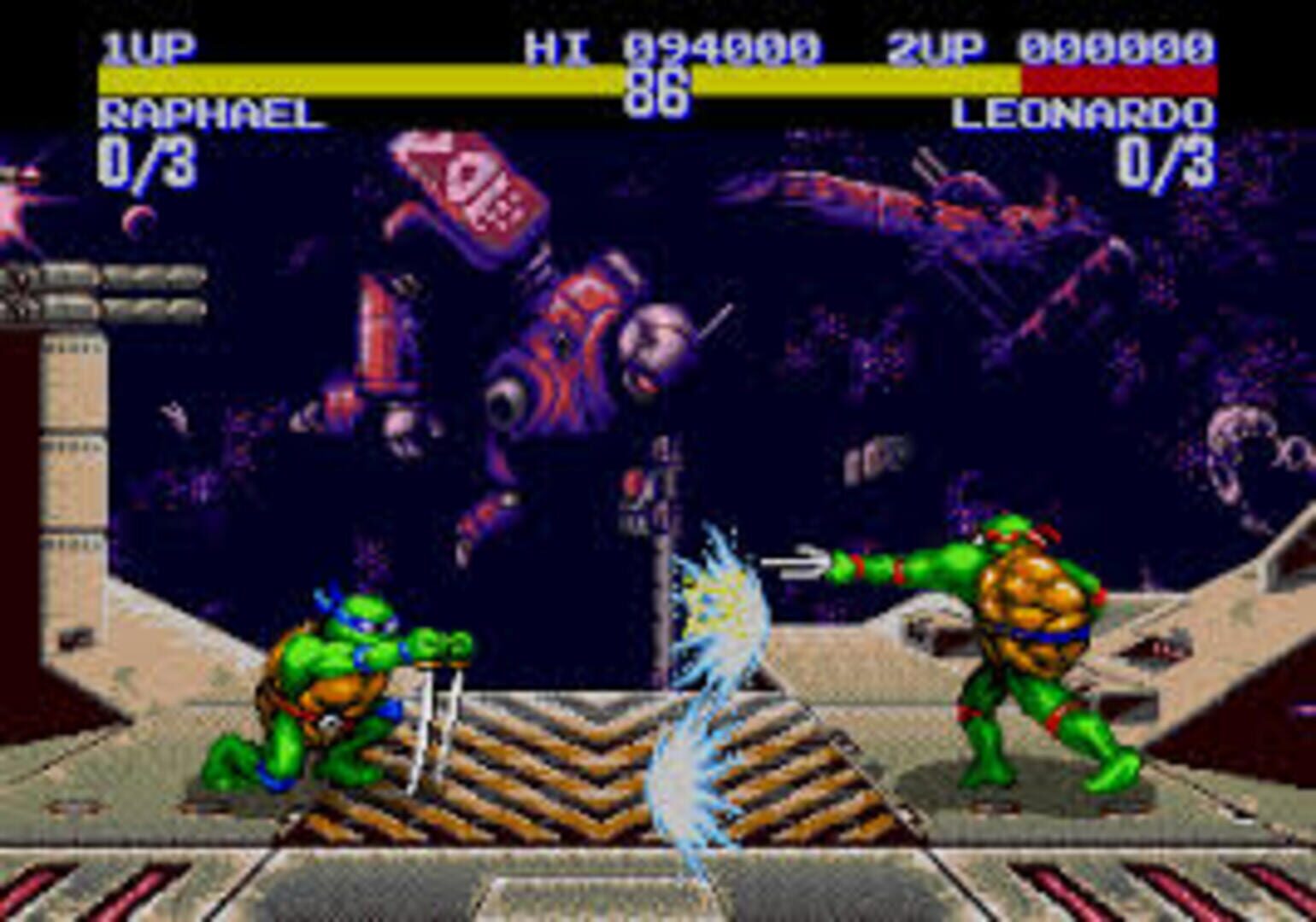 Captura de pantalla - Teenage Mutant Ninja Turtles: Tournament Fighters