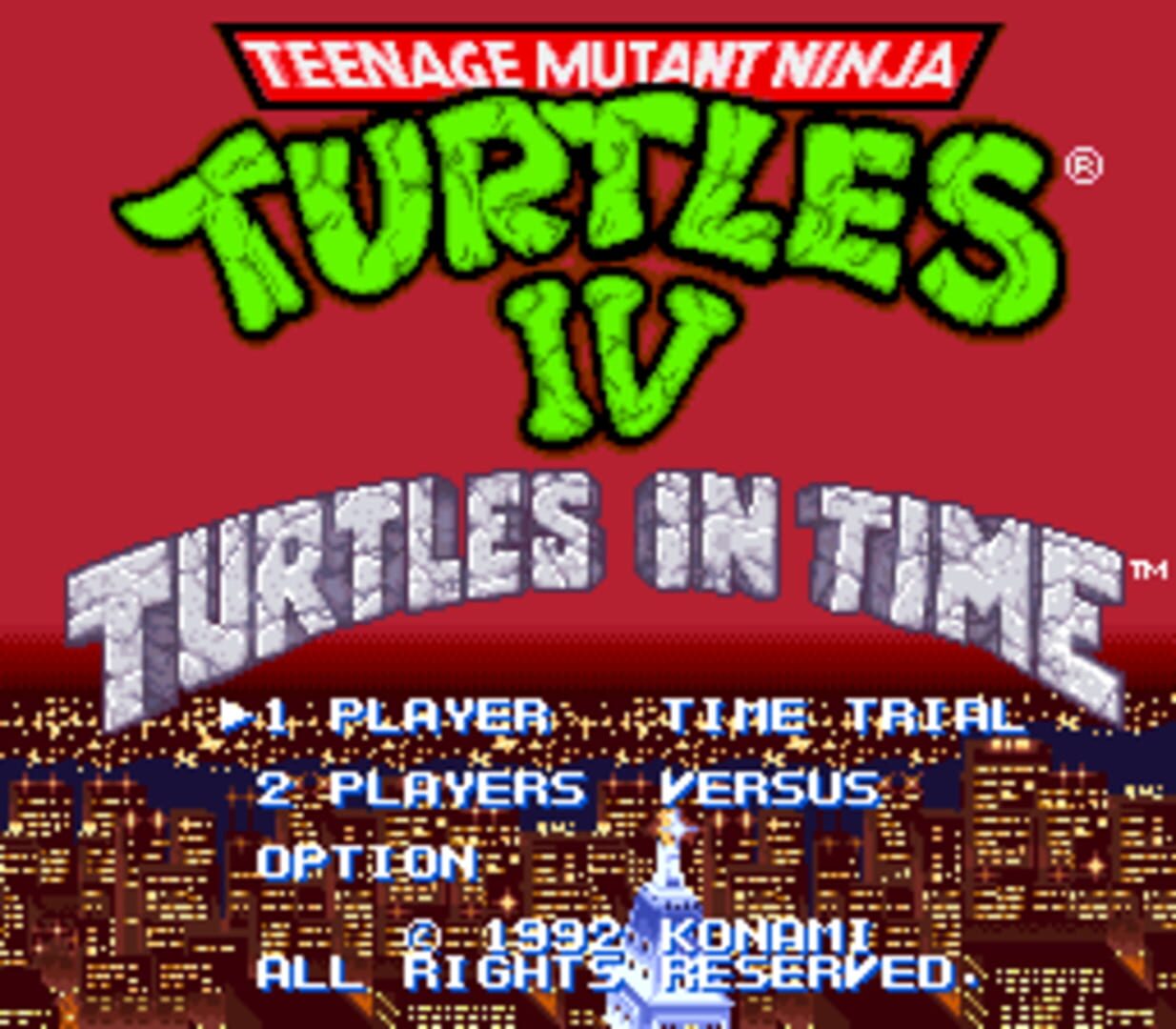 Captura de pantalla - Teenage Mutant Ninja Turtles IV: Turtles in Time