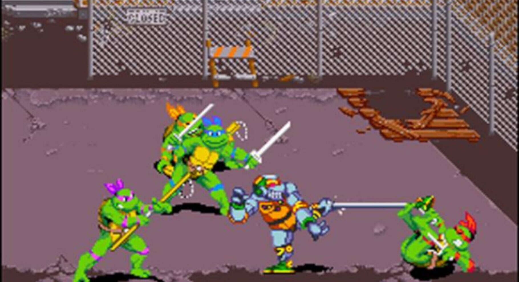 Captura de pantalla - Teenage Mutant Ninja Turtles IV: Turtles in Time