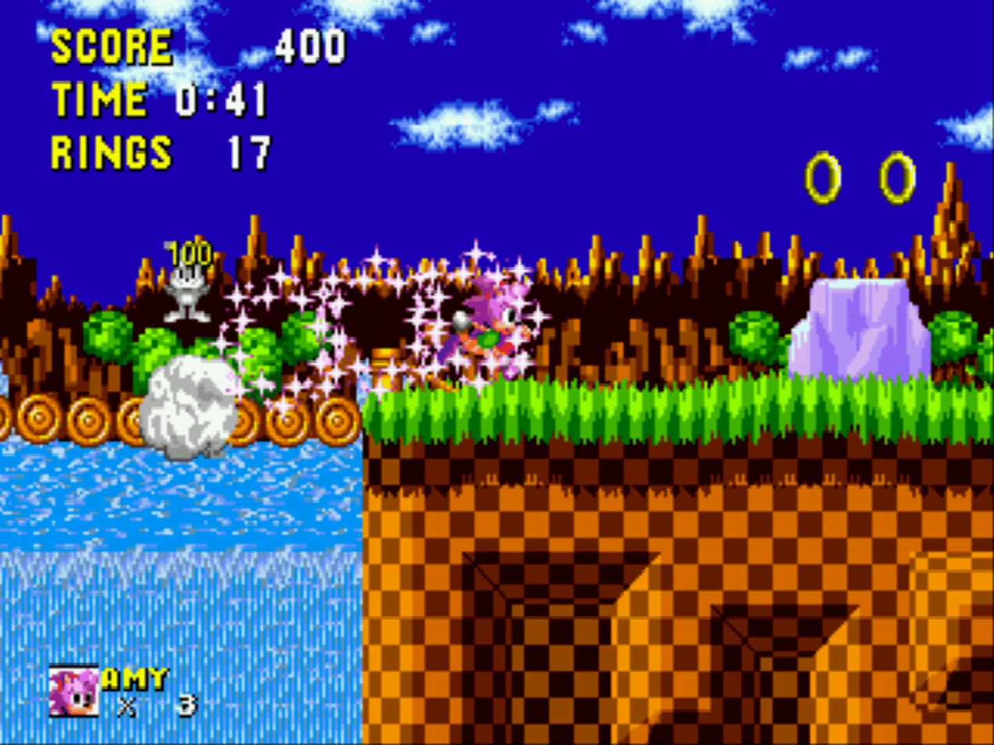 Amy Rose in Sonic the Hedgehog screenshot