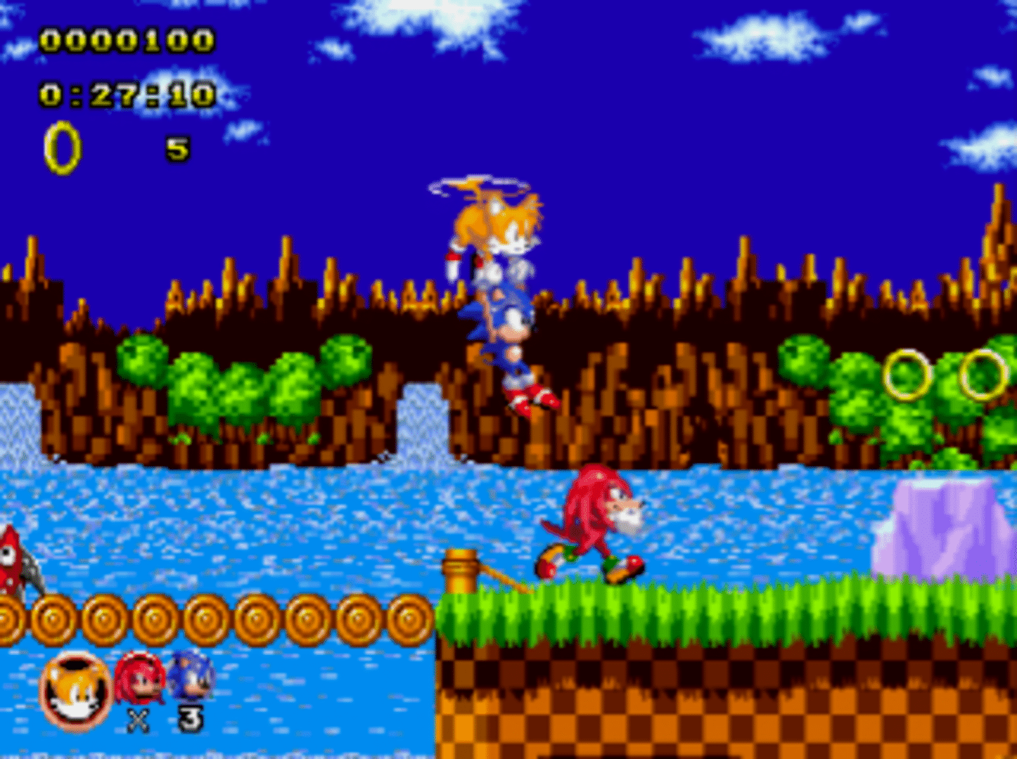 Knuckles the Echidna in Sonic the Hedgehog screenshot