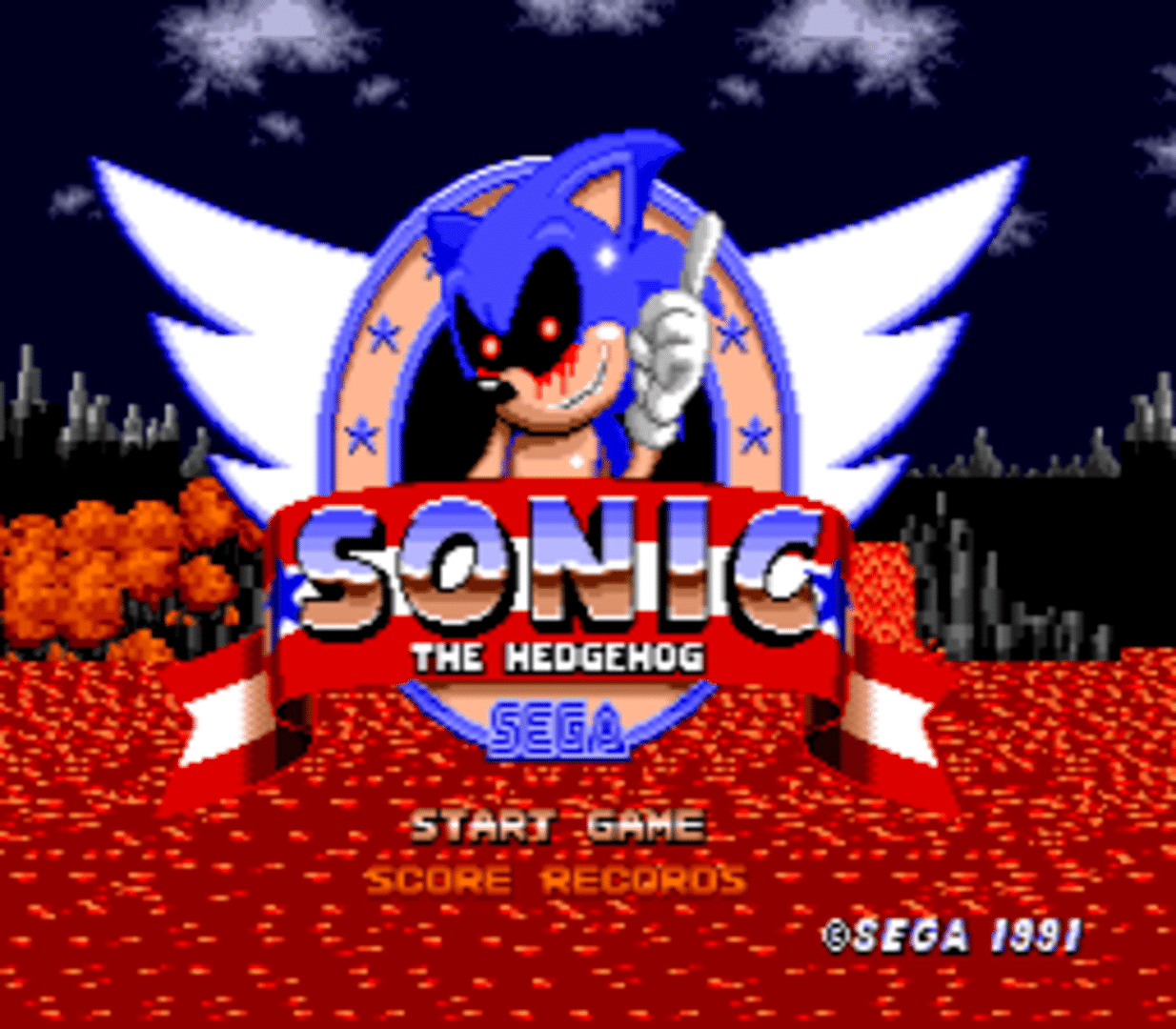 Sonic Hack - Sonic.EXE Mega Drive 