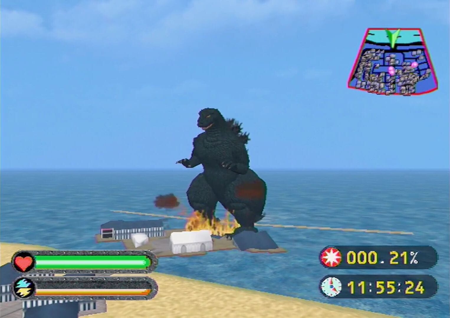 Captura de pantalla - Godzilla Generations
