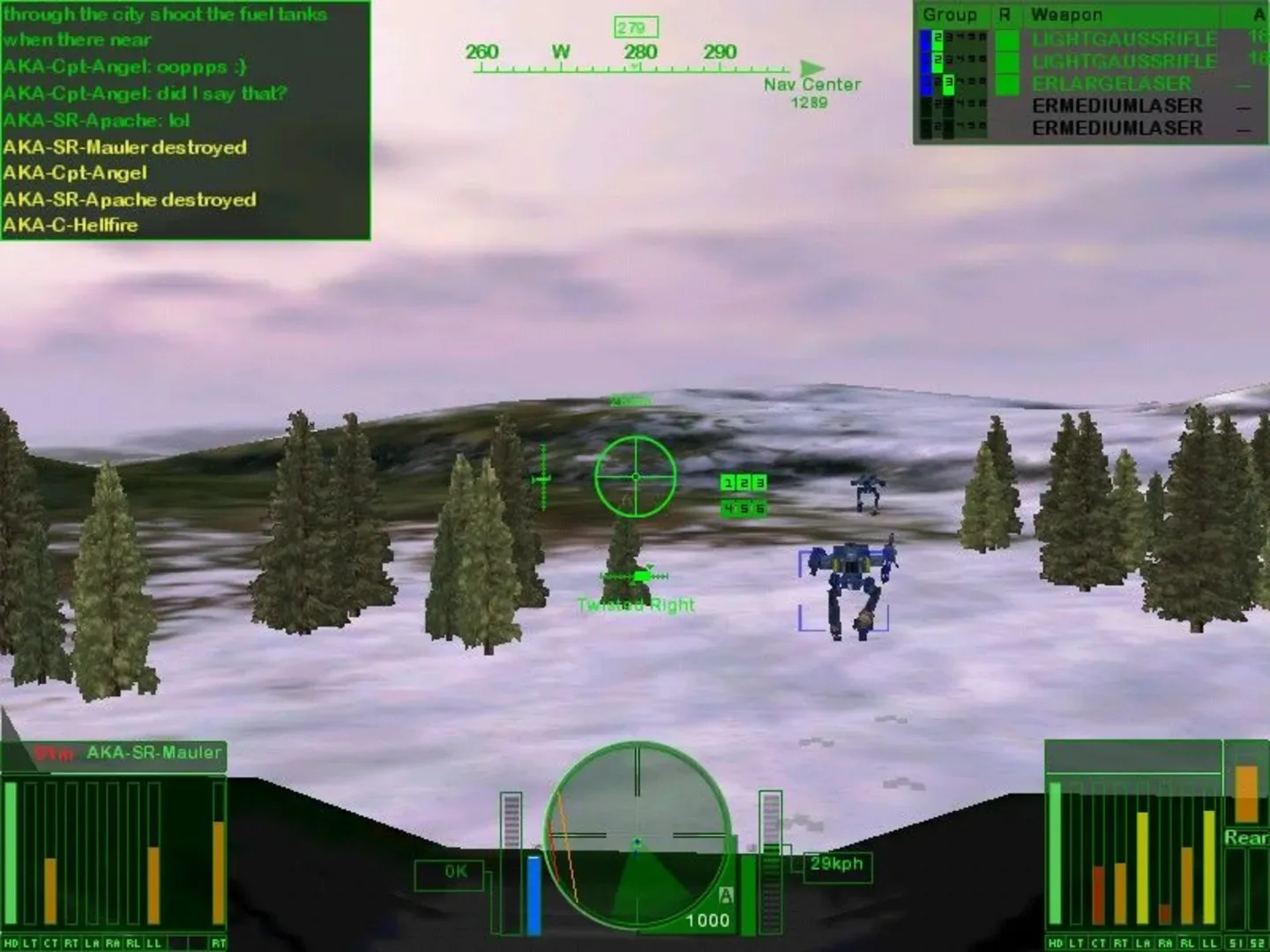 Captura de pantalla - MechWarrior 4: Vengeance