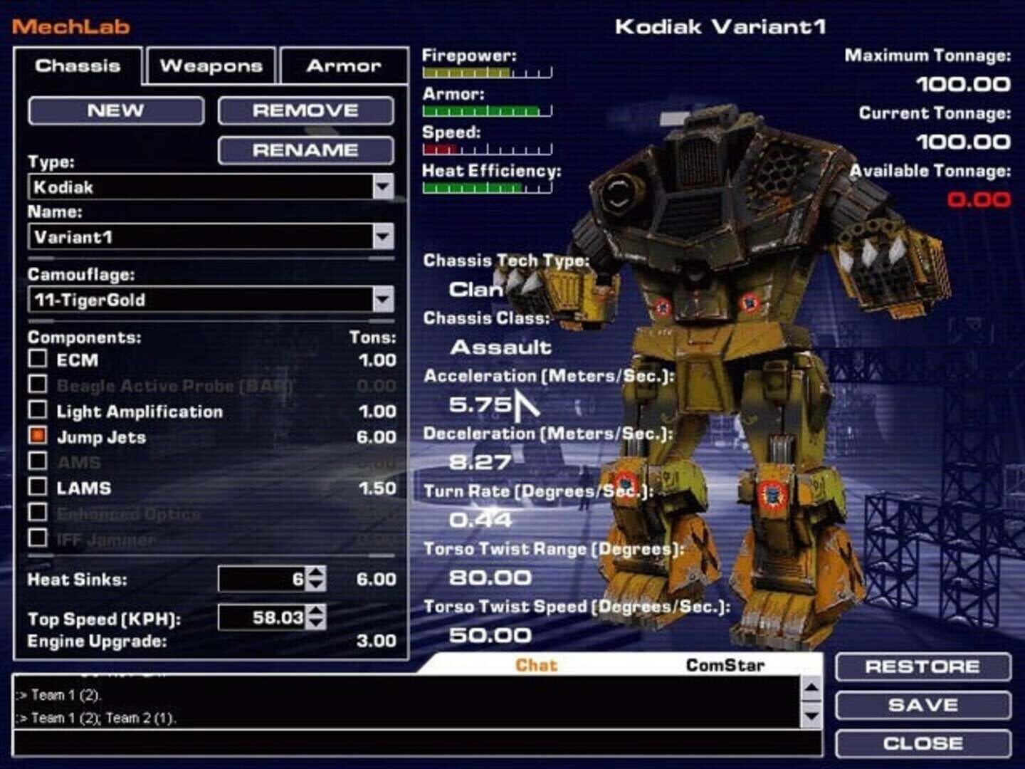 Captura de pantalla - MechWarrior 4: Clan 'Mech Pak