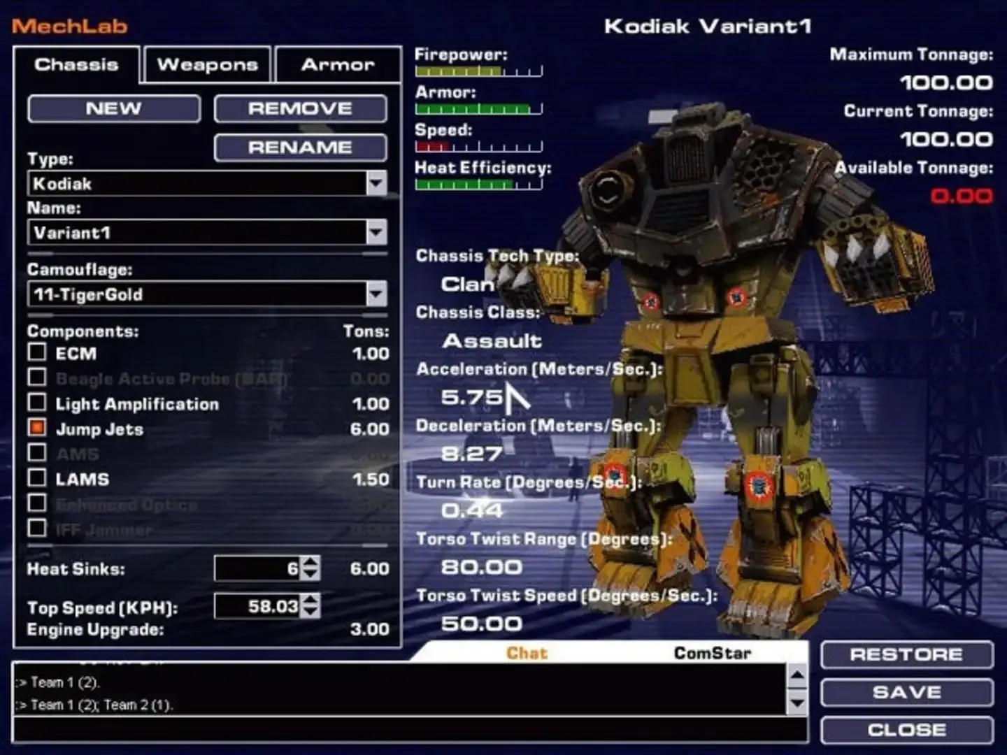 Captura de pantalla - MechWarrior 4: Clan 'Mech Pak