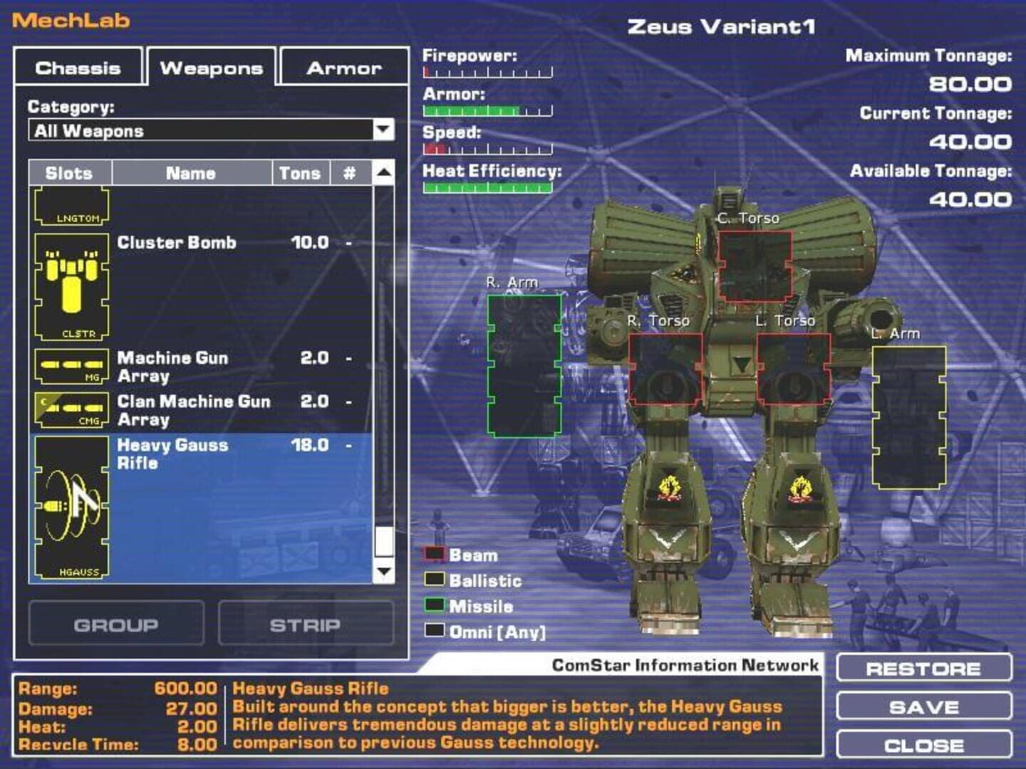 Captura de pantalla - MechWarrior 4: Inner Sphere 'Mech Pak