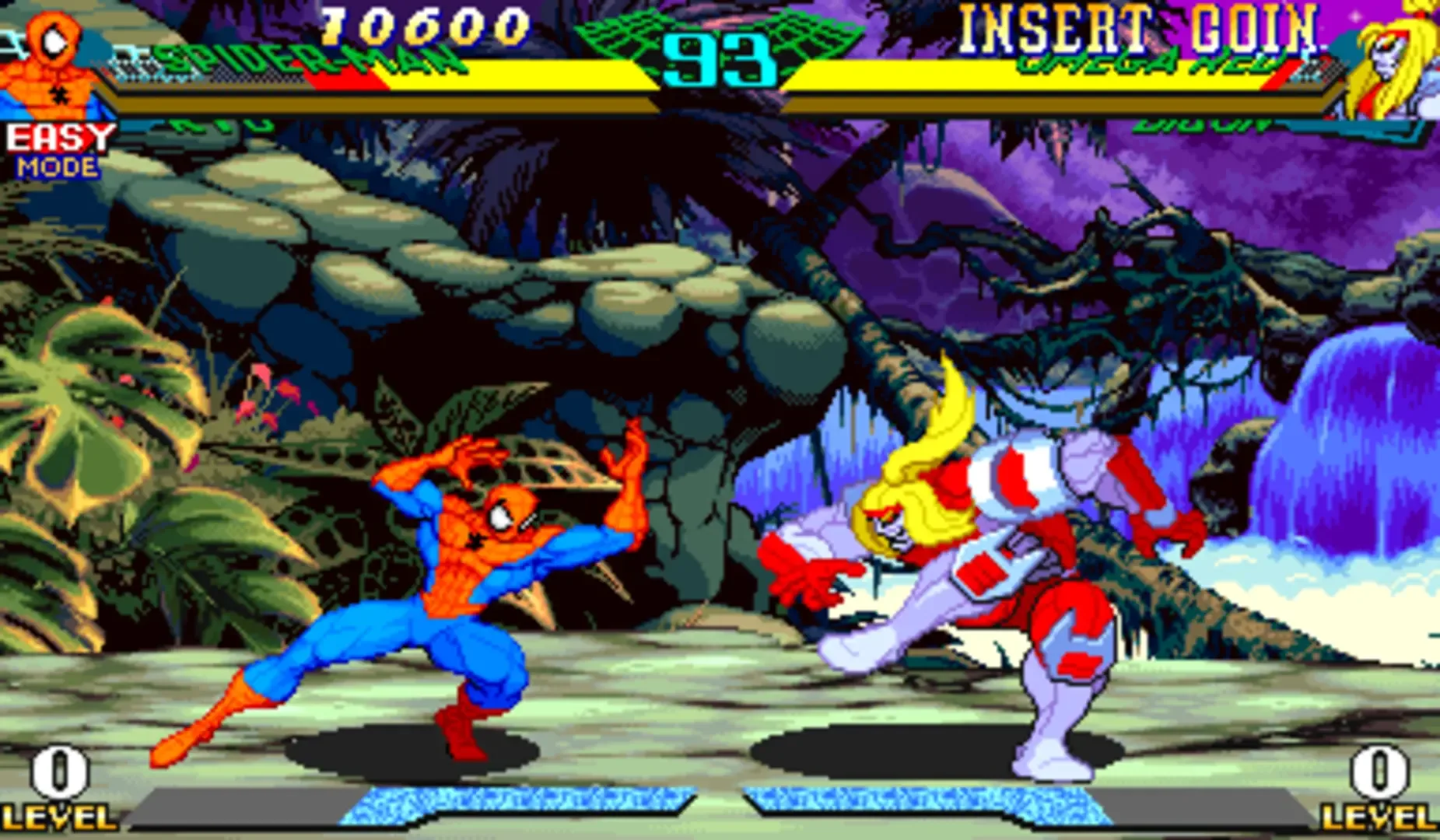 Captura de pantalla - Marvel Super Heroes vs. Street Fighter