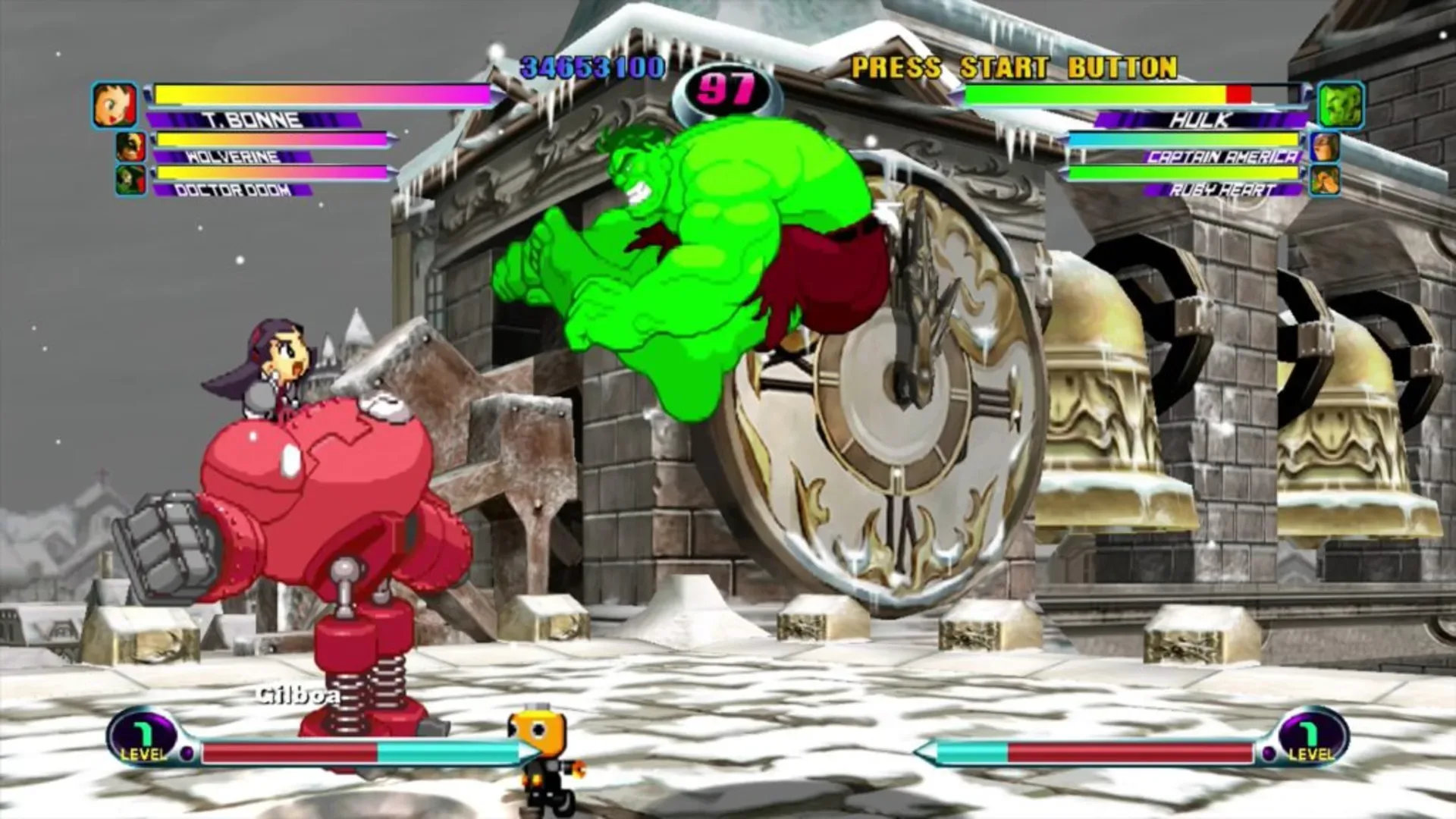 Captura de pantalla - Marvel vs. Capcom 2: New Age of Heroes