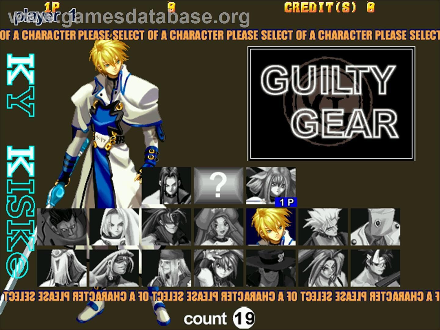 Captura de pantalla - Guilty Gear X: Ver 1.5