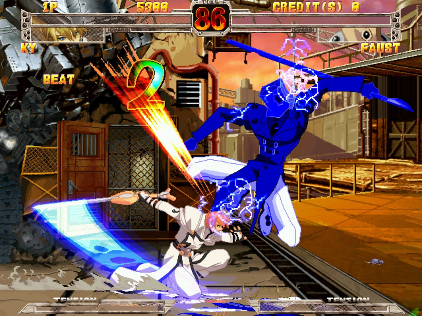 Captura de pantalla - Guilty Gear X: Ver 1.5