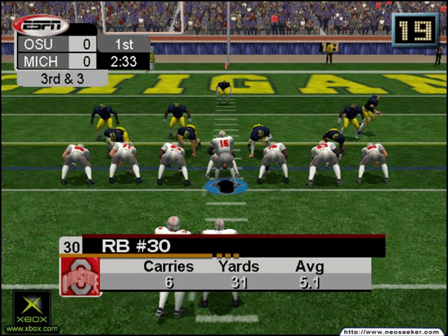 NCAA College Football 2K3 screenshot