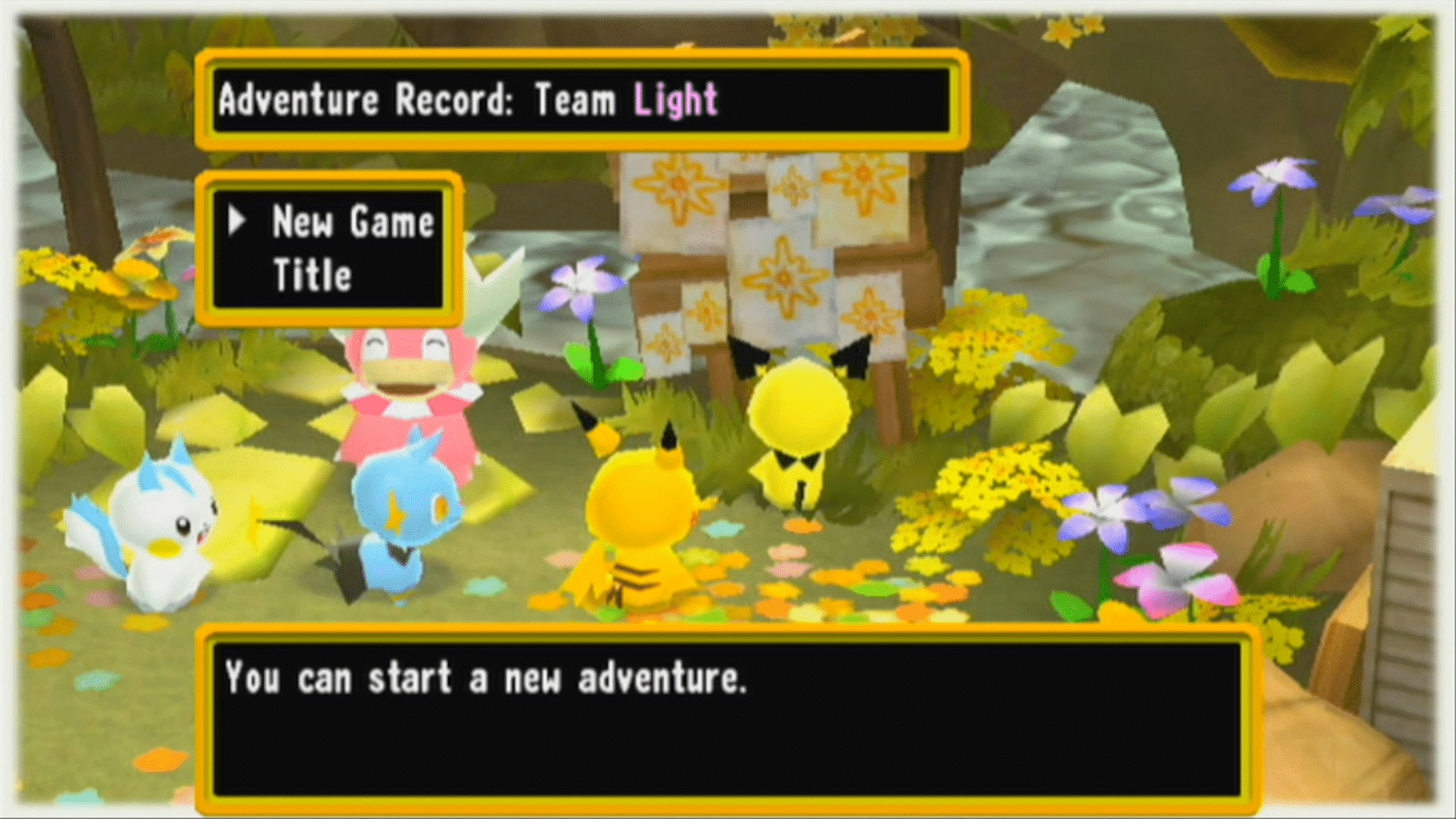 Pokémon Mystery Dungeon: Go For It! Radiant Adventure Squad screenshot