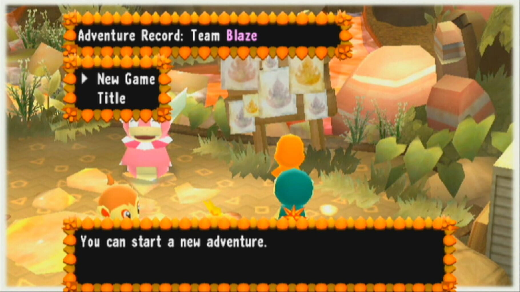 Captura de pantalla - Pokémon Mystery Dungeon: Keep Going! Wildfire Adventure Squad