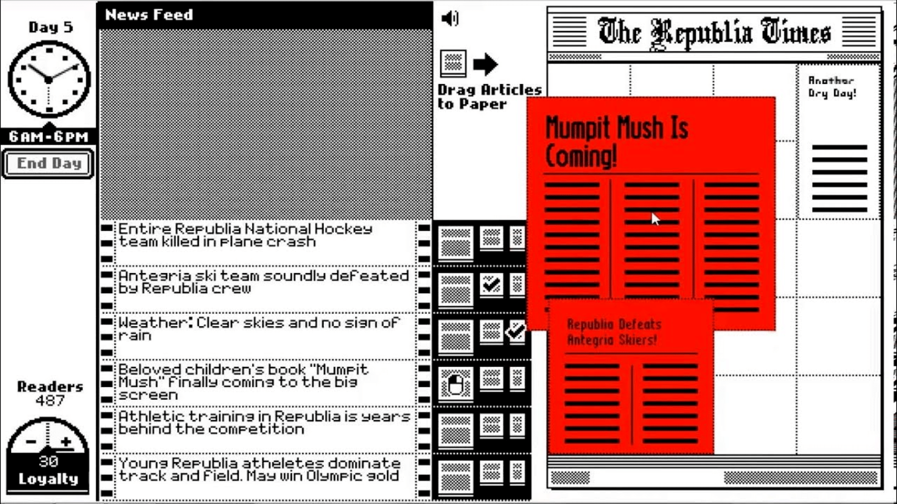 The Republia Times screenshot