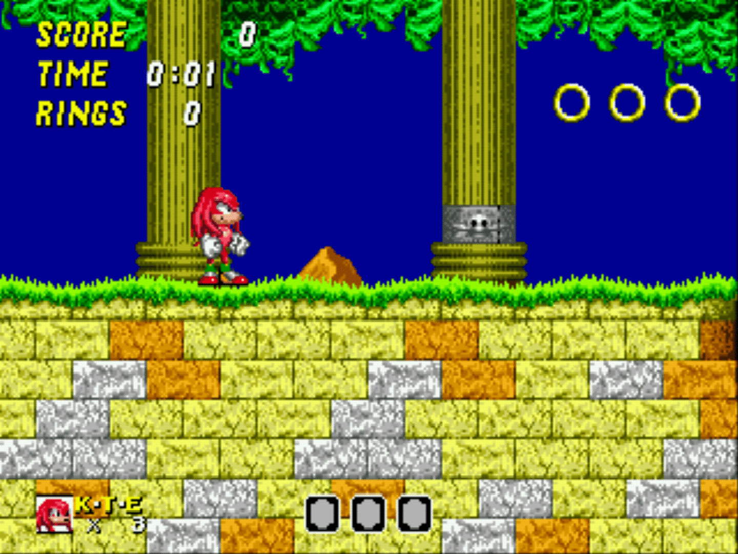 Knuckles' Emerald Hunt screenshot