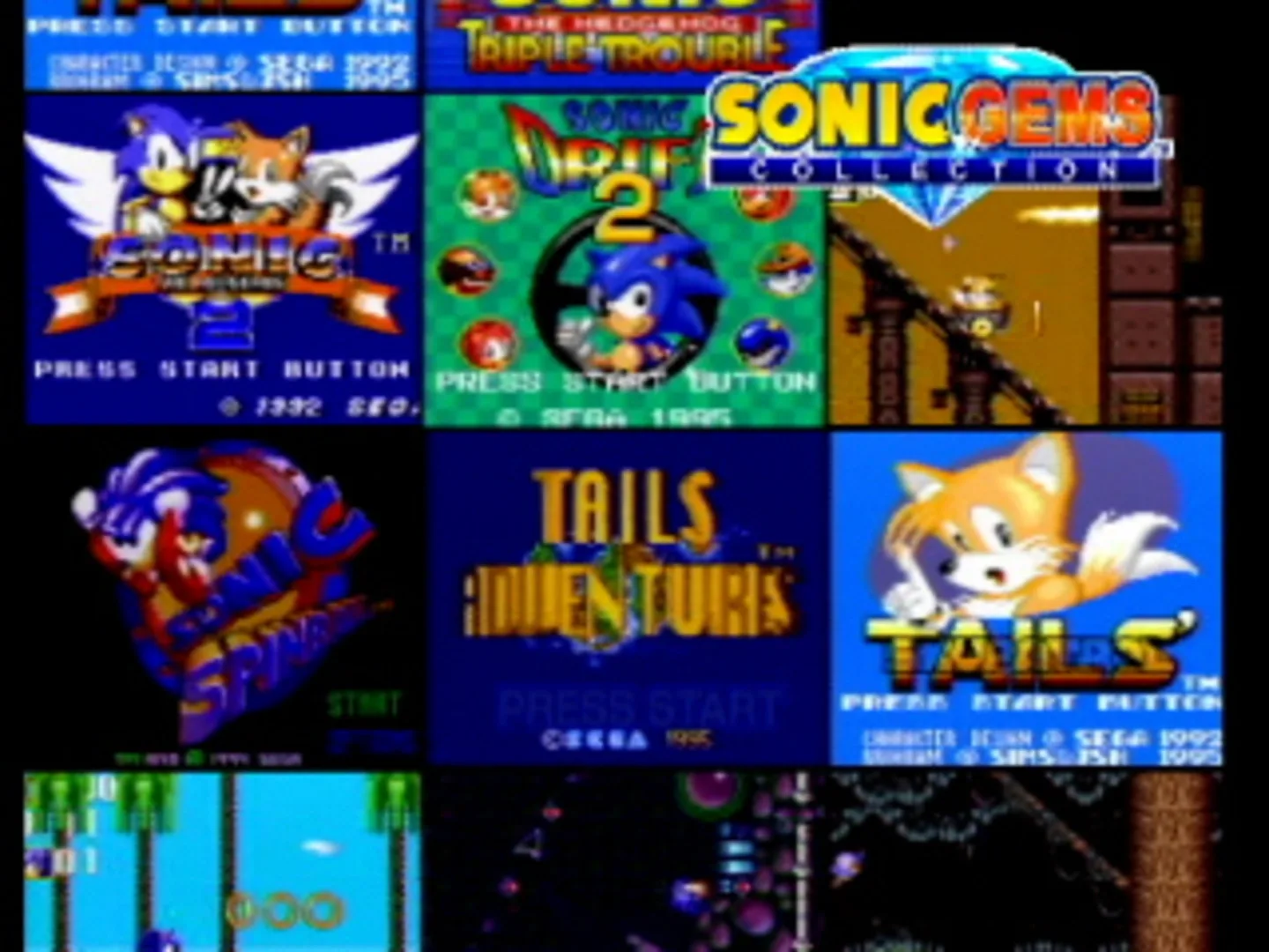 Captura de pantalla - Sonic Gems Collection