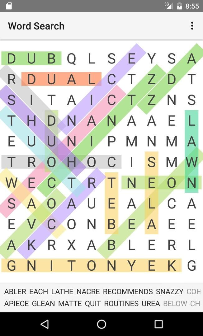 Captura de pantalla - Word Search