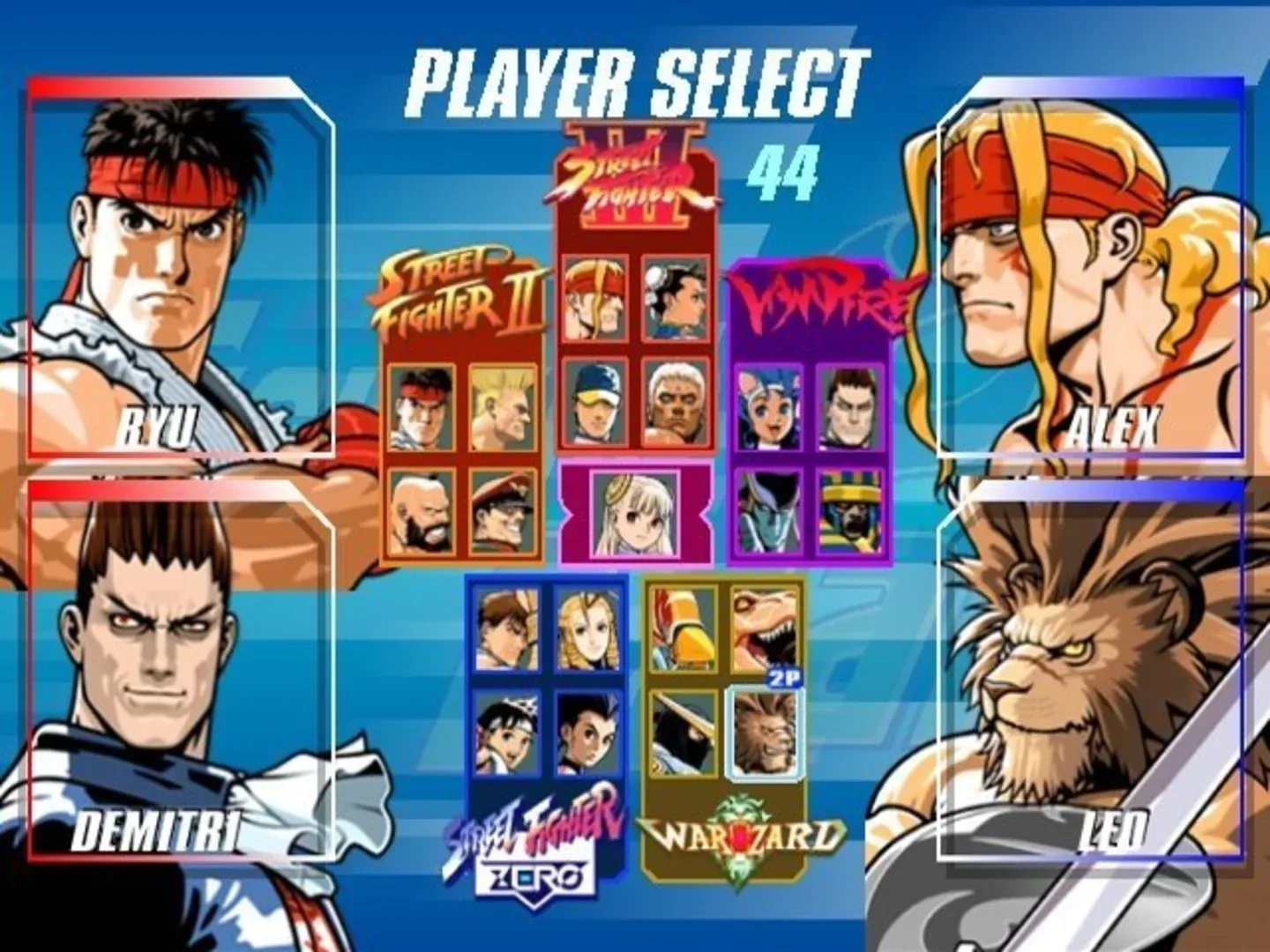Captura de pantalla - Capcom Fighting Evolution