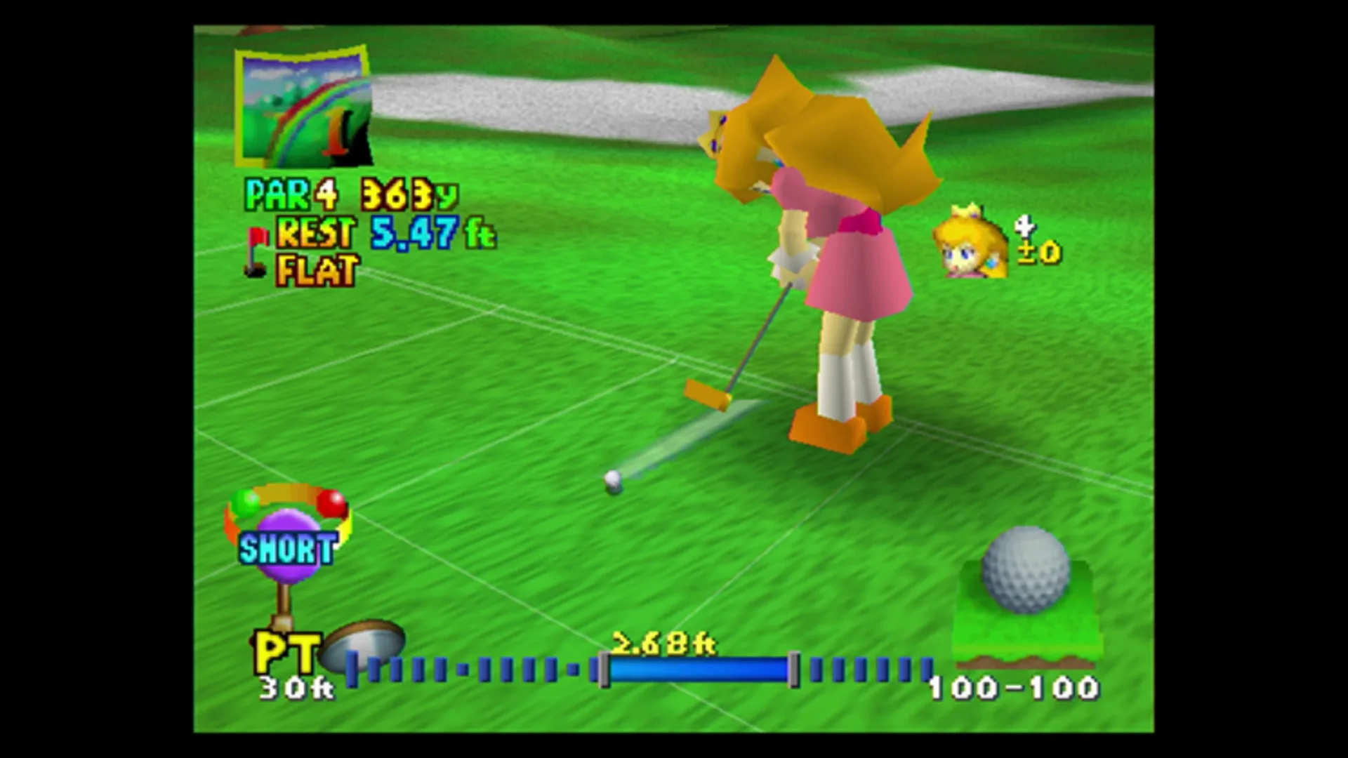 Captura de pantalla - Mario Golf