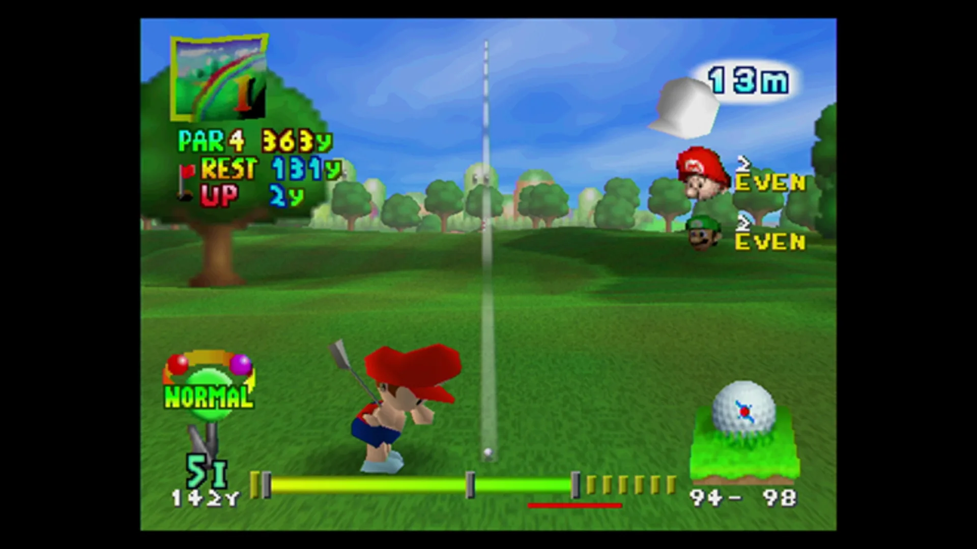 Captura de pantalla - Mario Golf